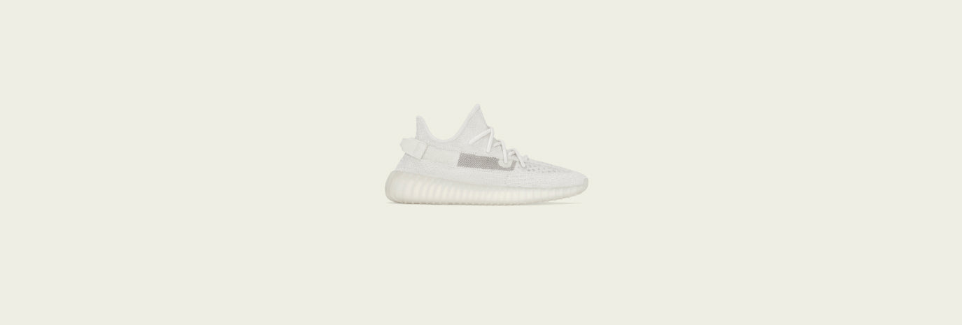 Right-side view of Yeezy Boost 350 V2 "Bone"