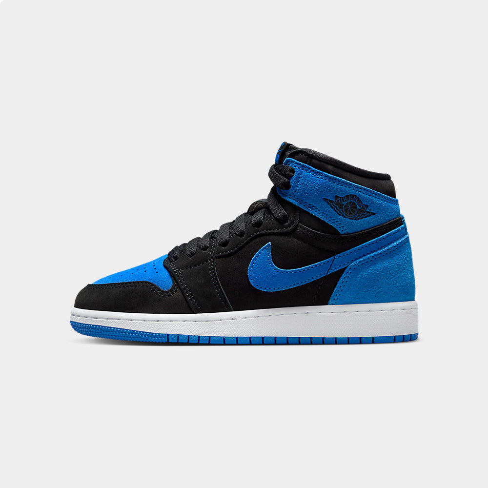 Jordan 1 Retro High OG GS Black / Royal Blue White JD Sports Canada