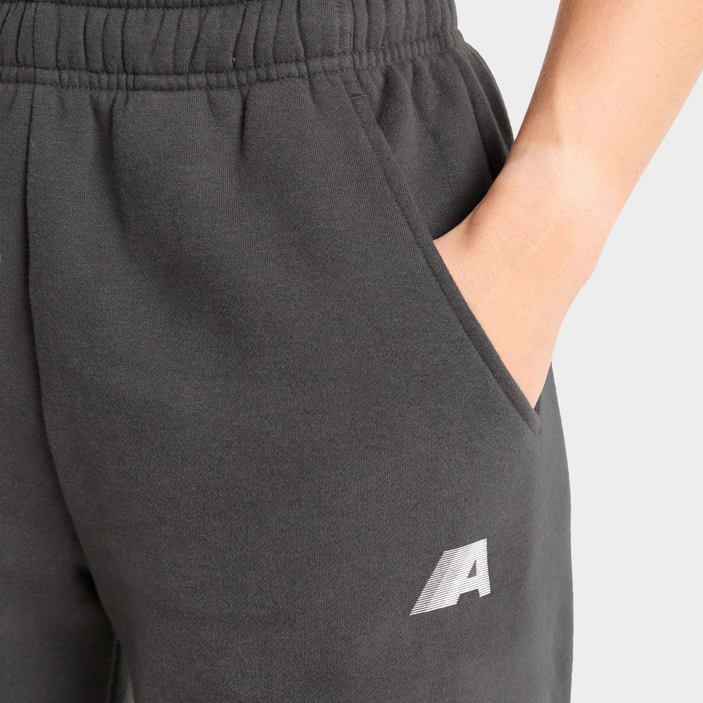 AYBL Women's Retro Athletics Oversized Straight Leg Joggers / Charcoal