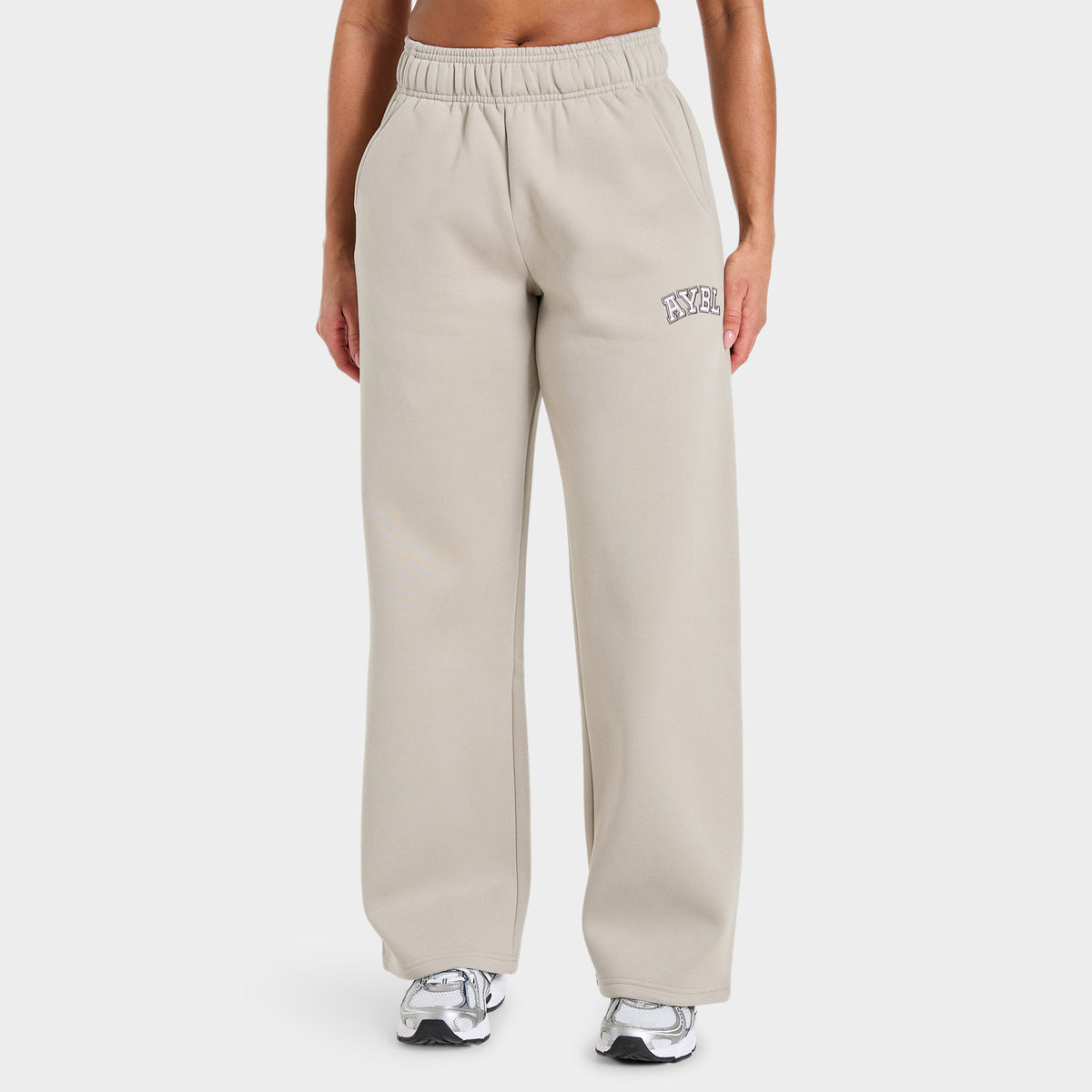 AYBL Varsity 2.0 Oversized Straight Leg Joggers / Taupe