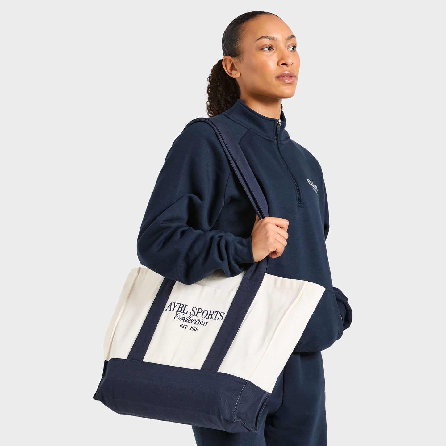 AYBL Sports Collective Oversized 1/4 Zip Pullover / True Navy