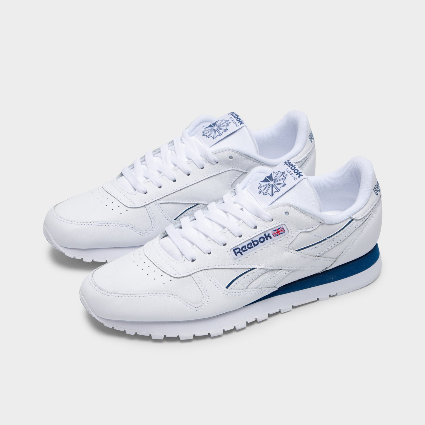 Reebok Classic Leather White / White - Twilight Blue