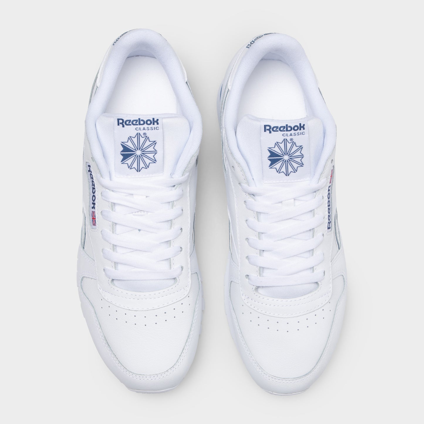 Reebok Classic Leather White / White - Twilight Blue