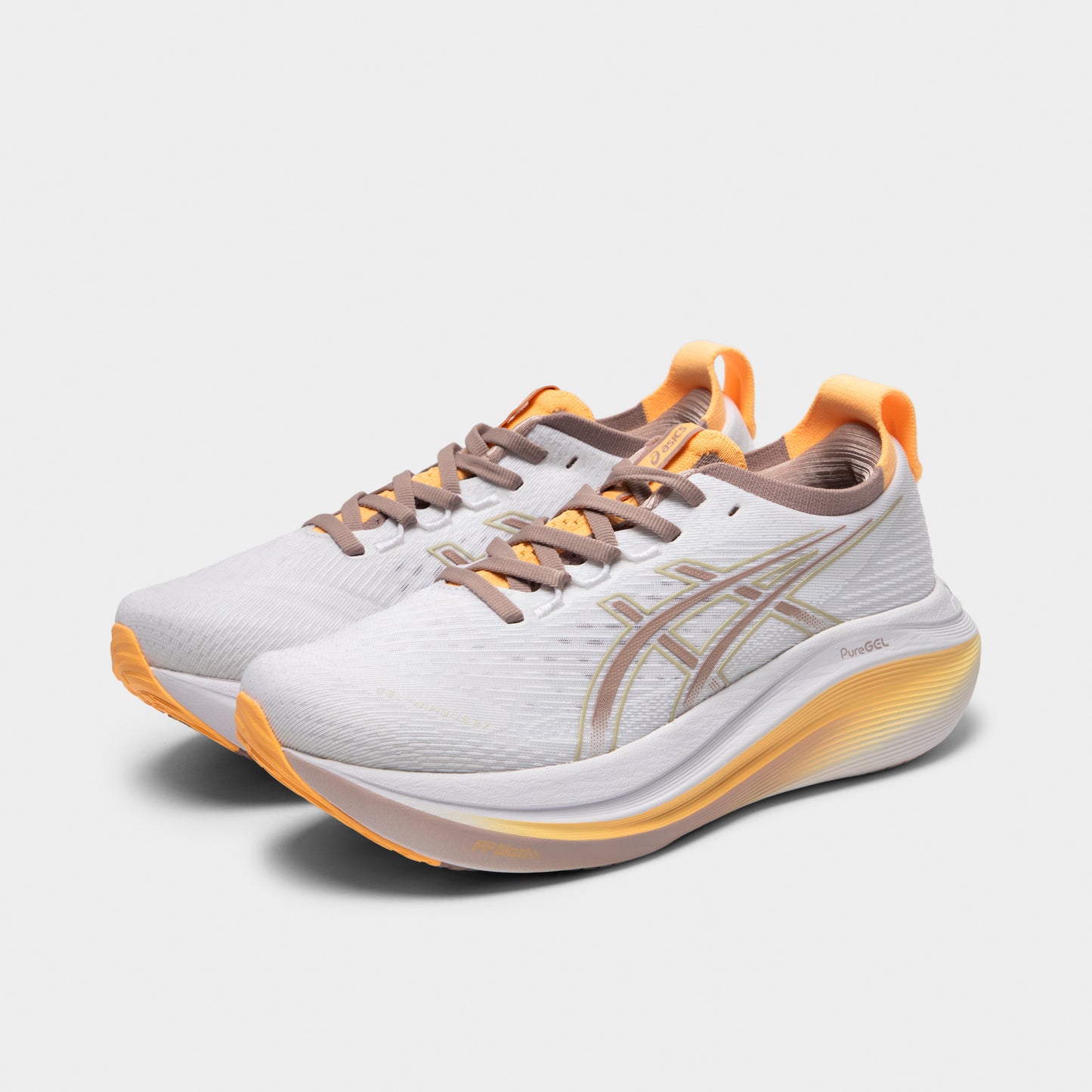ASICS Women's Gel-Nimbus 27 White / Fawn