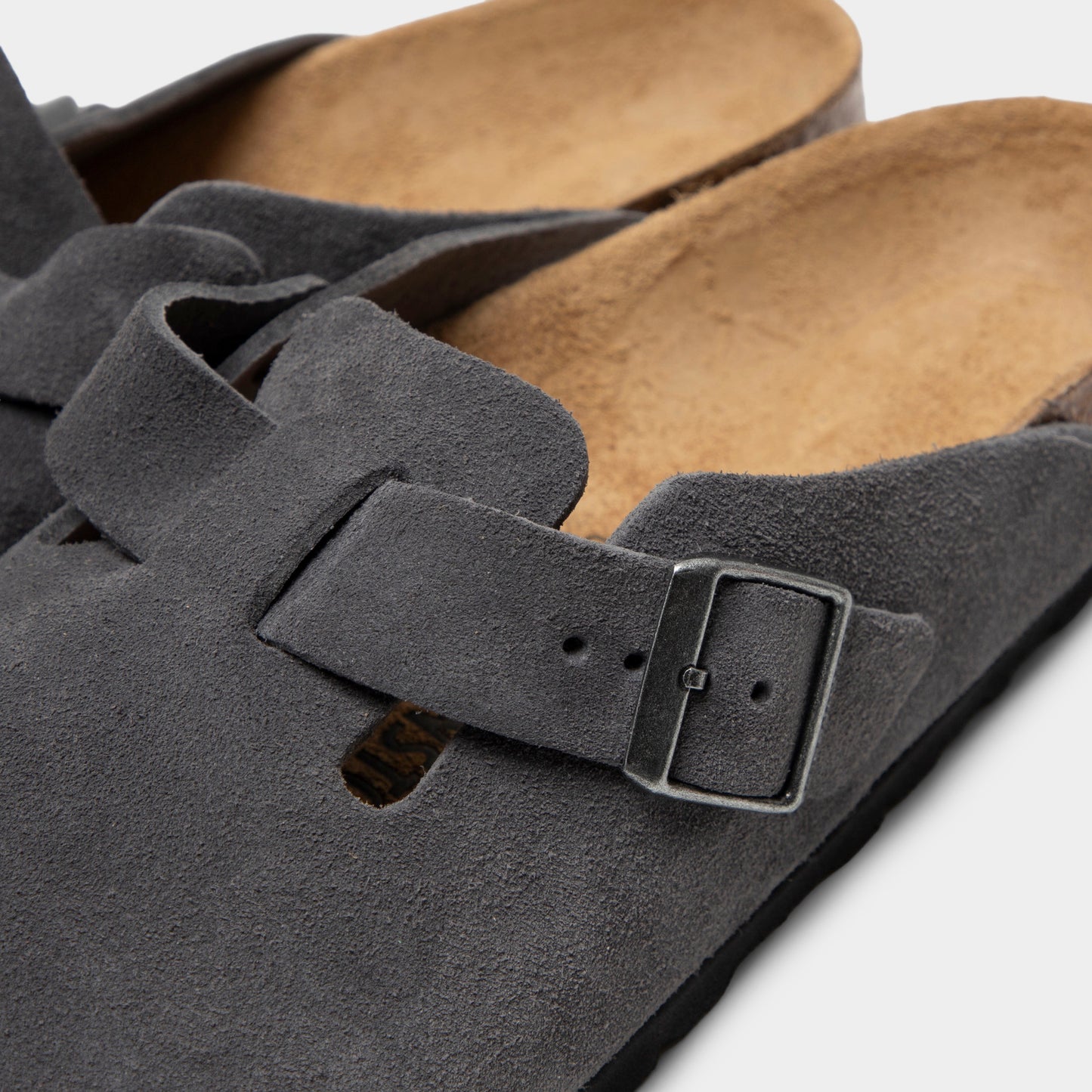 Birkenstock Boston Suède / anthracite