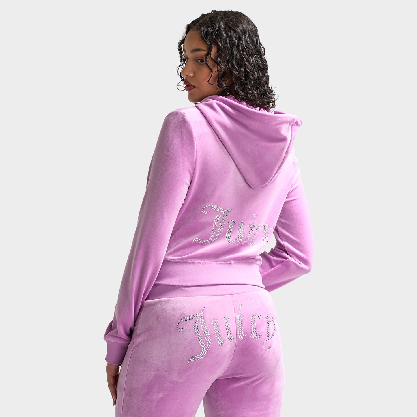 Juicy Couture Women's Classic Velour Hoodie / Violet Tulle