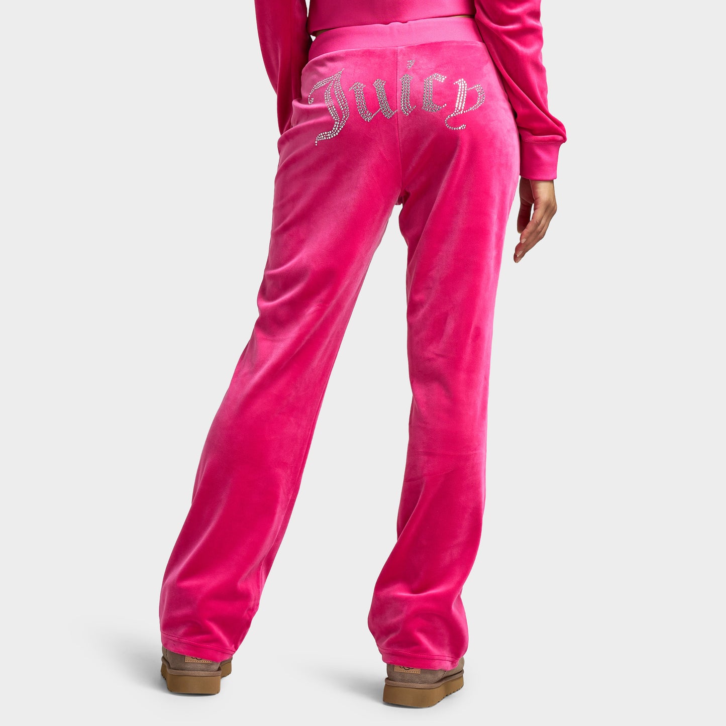 Juicy Couture OG Big Bling Velour Track Pants / Free Love