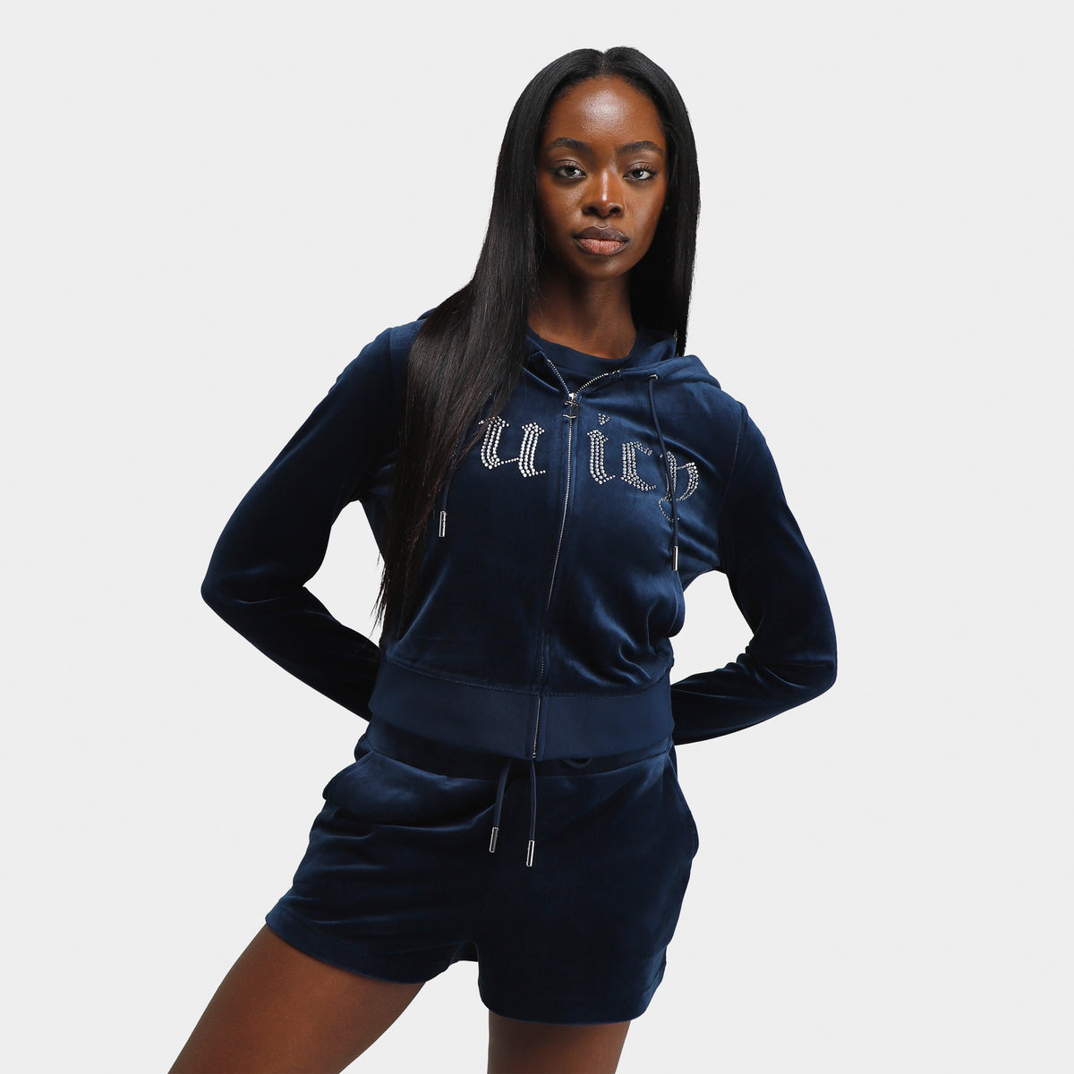 Juicy Couture Women s Classic Hoodie Regal Blue