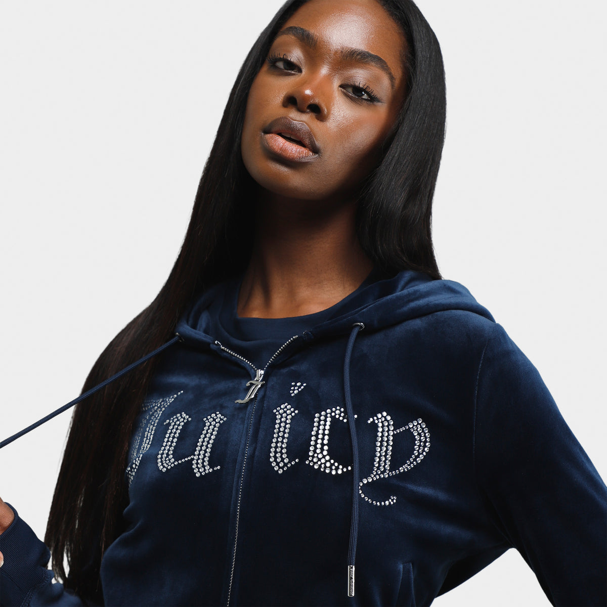 Juicy Couture Women s Classic Hoodie Regal Blue JD Sports