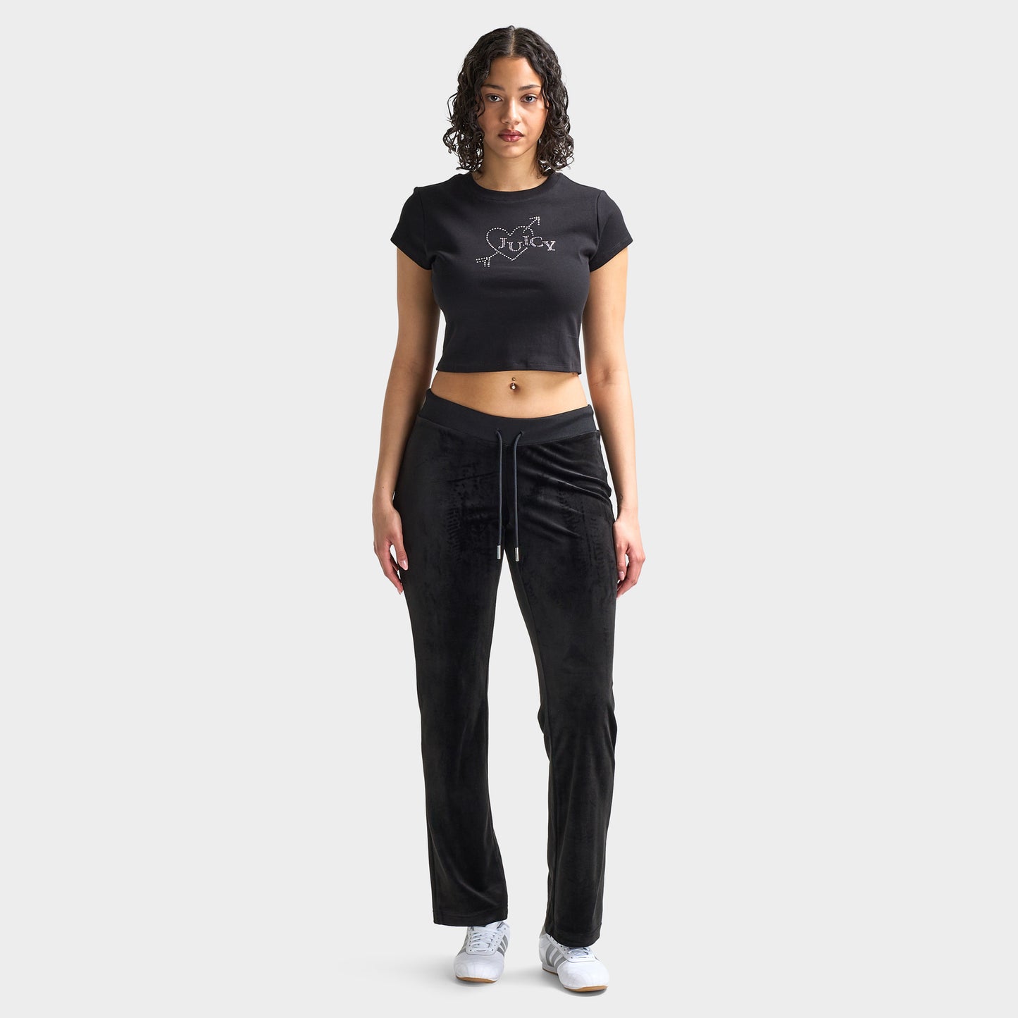 Juicy Couture Femmes St-Valentin Court T-shirt / Liquorice