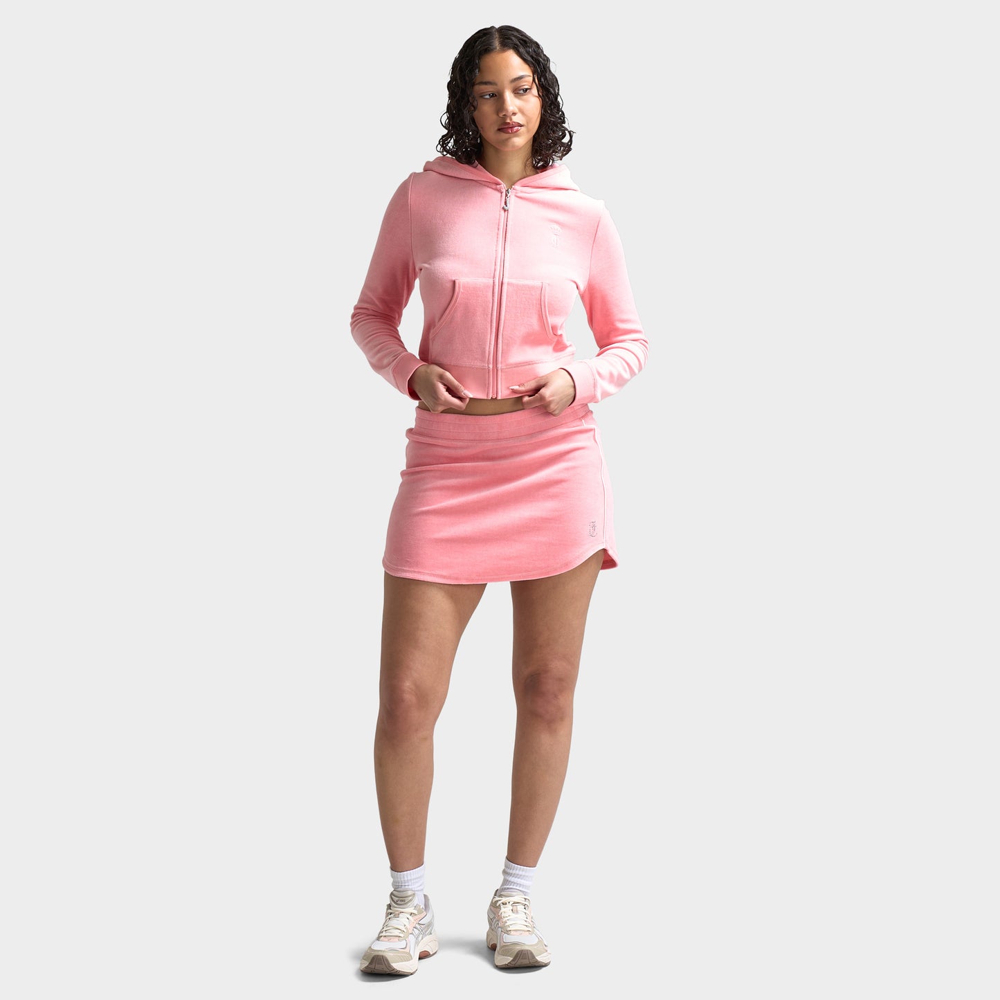 Juicy Couture Femmes Héritage Veste de Course Courte / Fraise Glacée