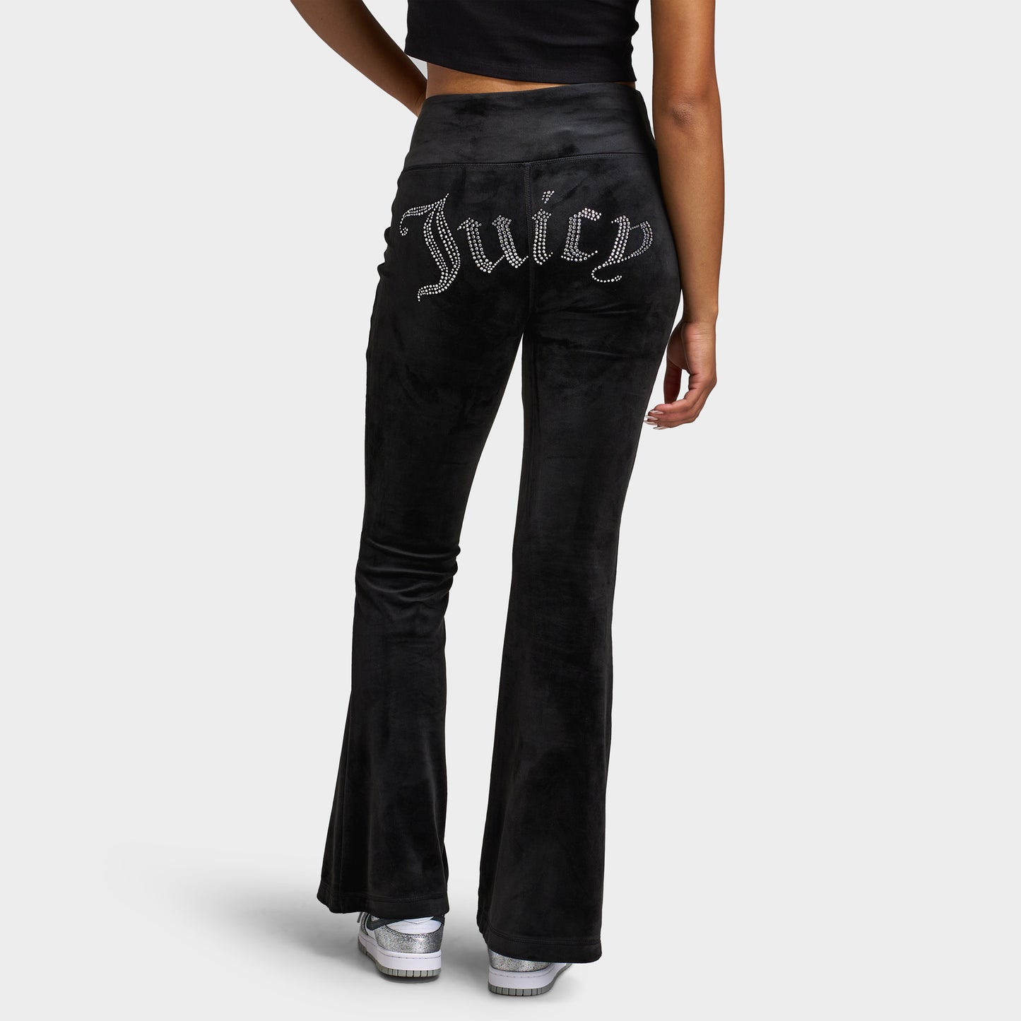 Juicy Couture Luxe Velour Pantalon de survêtement évasé en velours / Réglisse