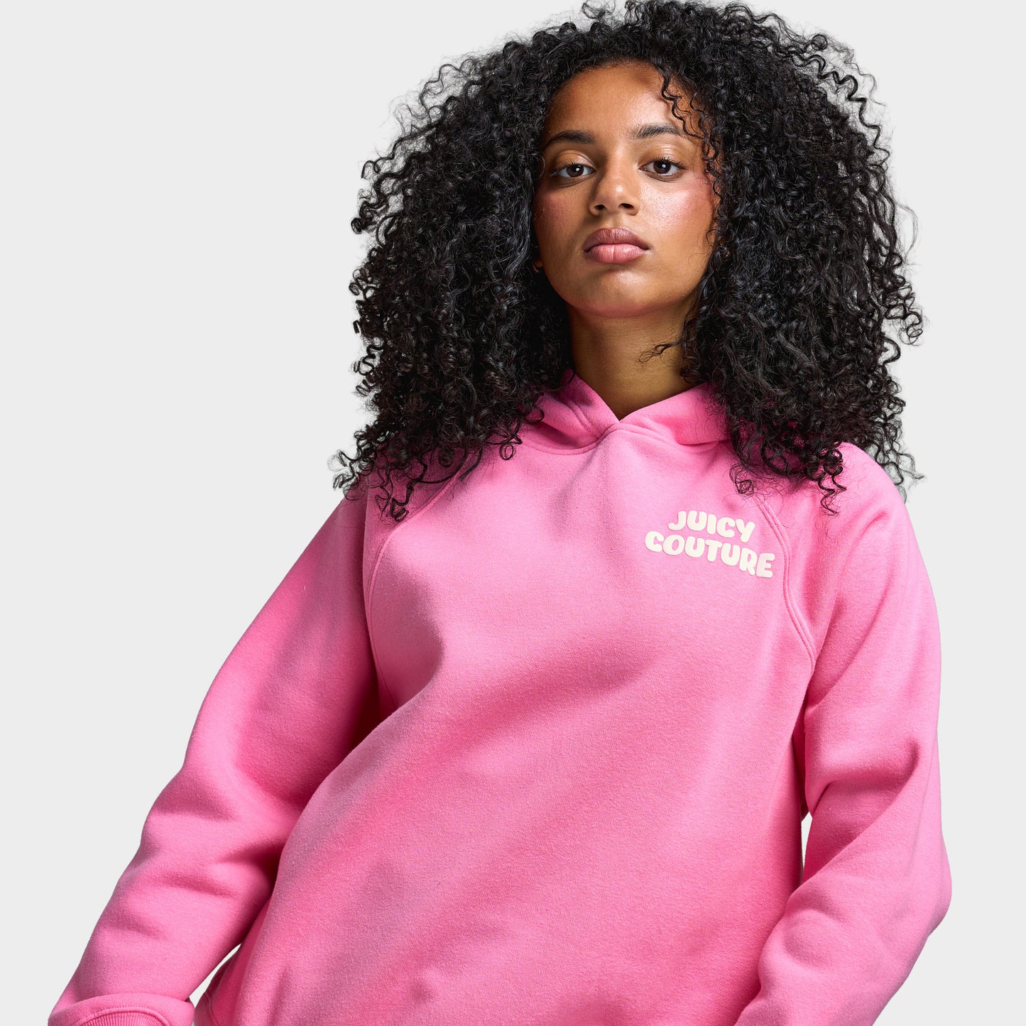 Juicy Couture Raglan Fleece Oversized Hoodie Sachet Pink / Soft Glow