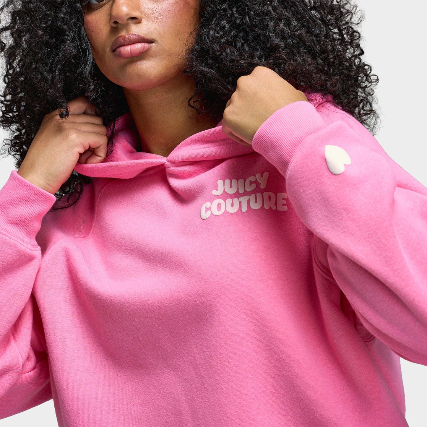 Juicy Couture Raglan Fleece Oversized Hoodie Sachet Pink / Soft Glow