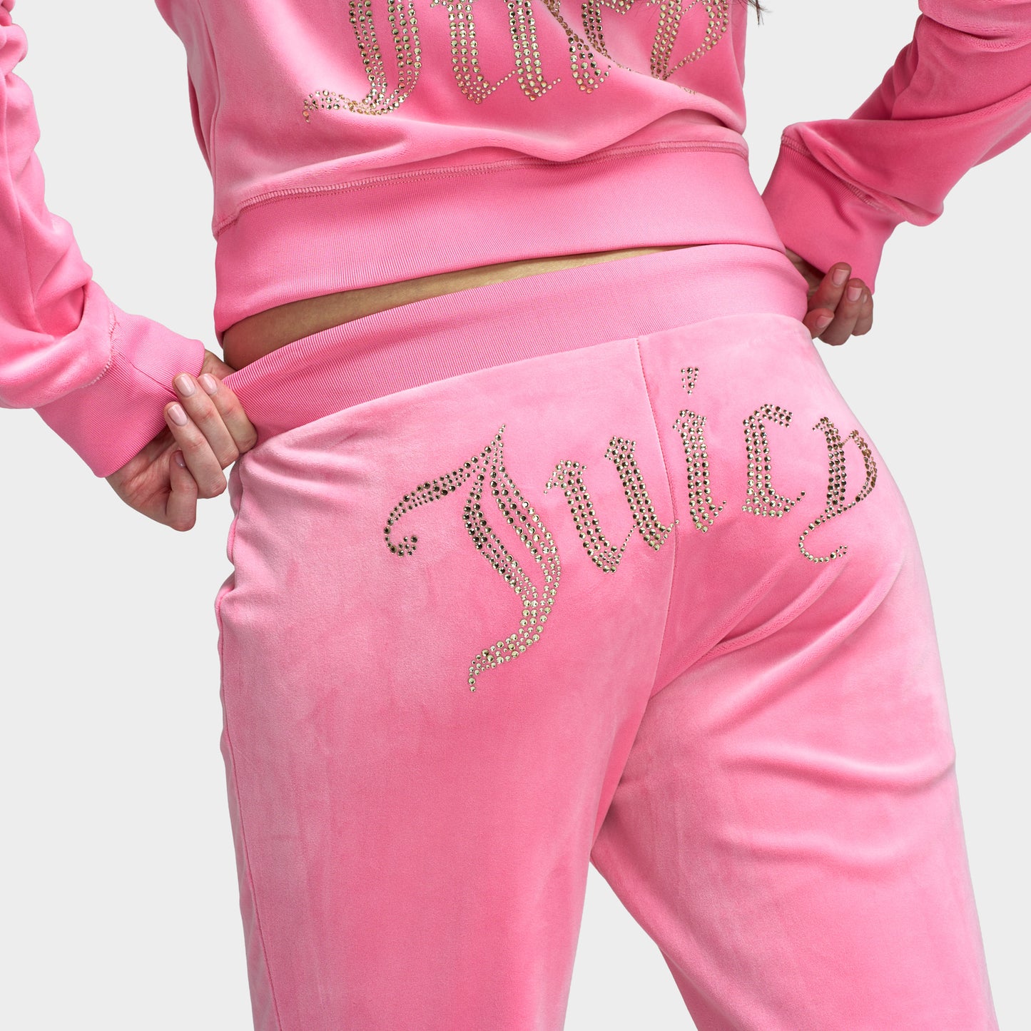 Juicy Couture Women's OG Bling Track Pants Hot Hot / Gold Hotfix