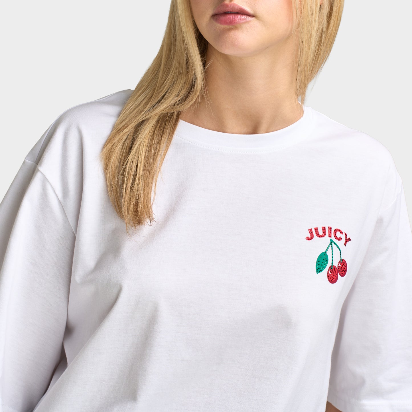 Juicy Couture Women's Oversized Graphic T-Shirt / White
