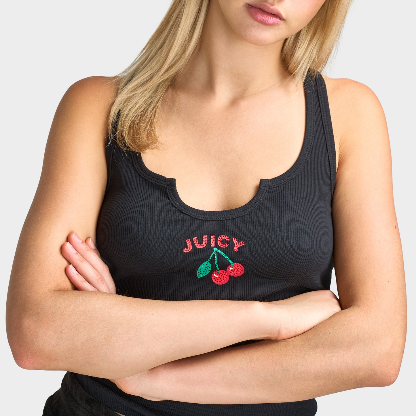Juicy Couture Débardeur graphique dos nageur / Réglisse