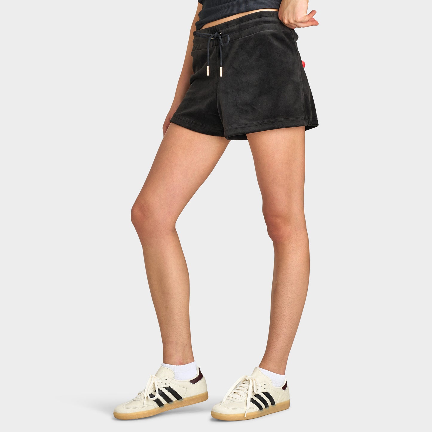 Juicy Couture Women's Drawstring Short With Hotflix / Liquorice