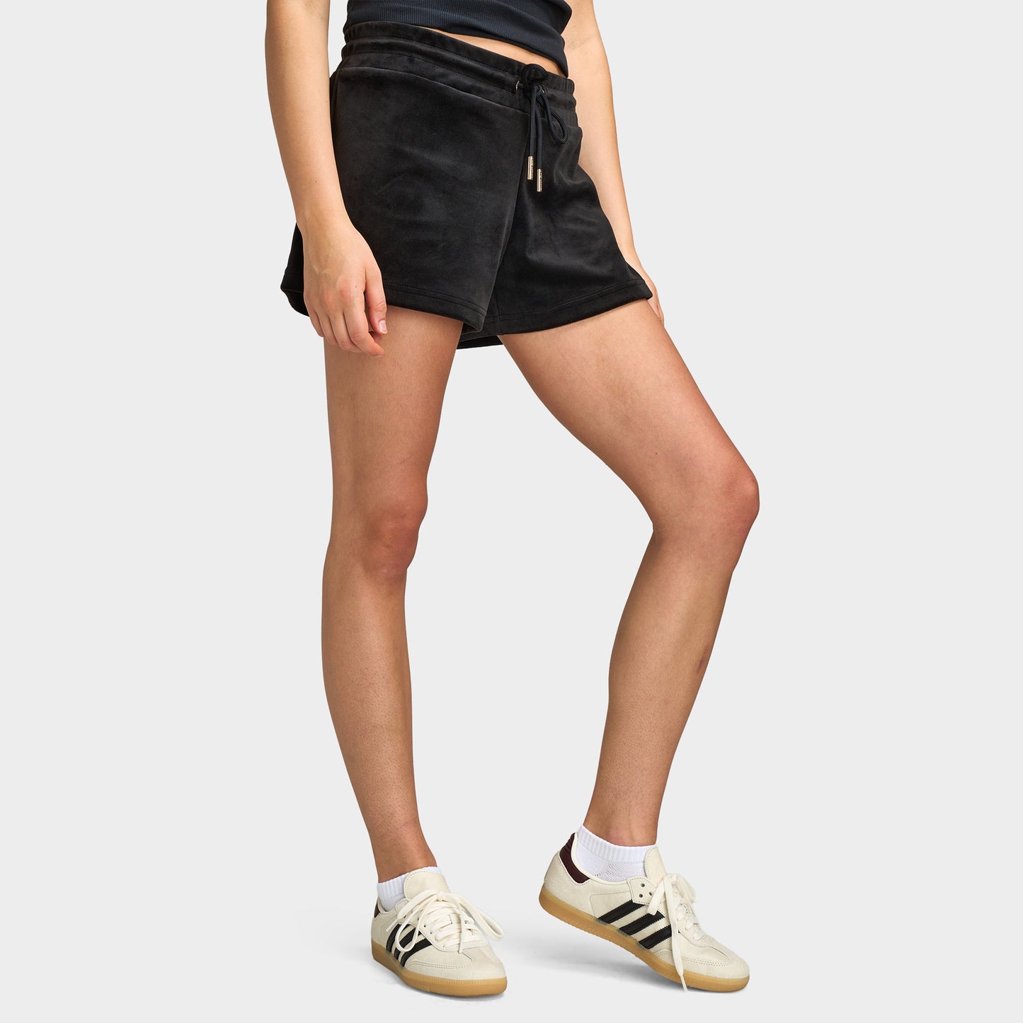 Juicy Couture Women's Drawstring Short With Hotflix / Liquorice