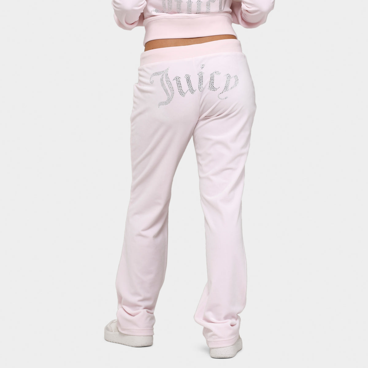Juicy Couture Women's OG Big Bling Velour Track Pants / Soft Glow