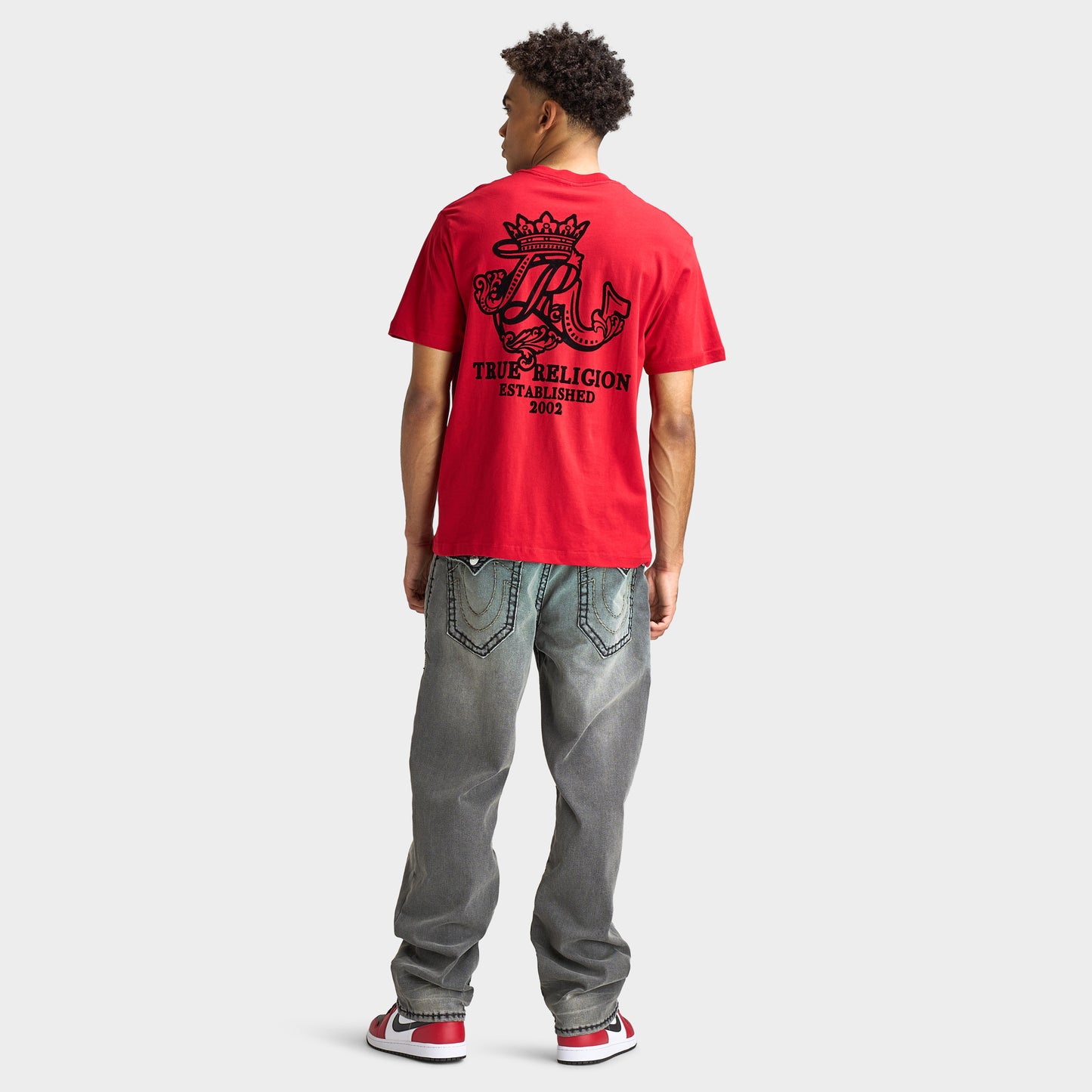 True Religion SS Chest Tee / Red