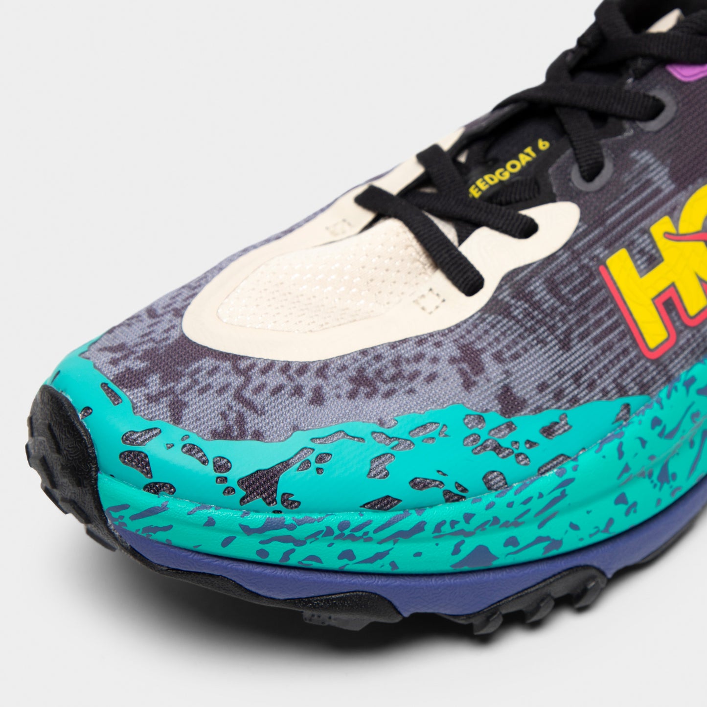 Hoka Speedgoat 6 Grey / Purple - Yellow