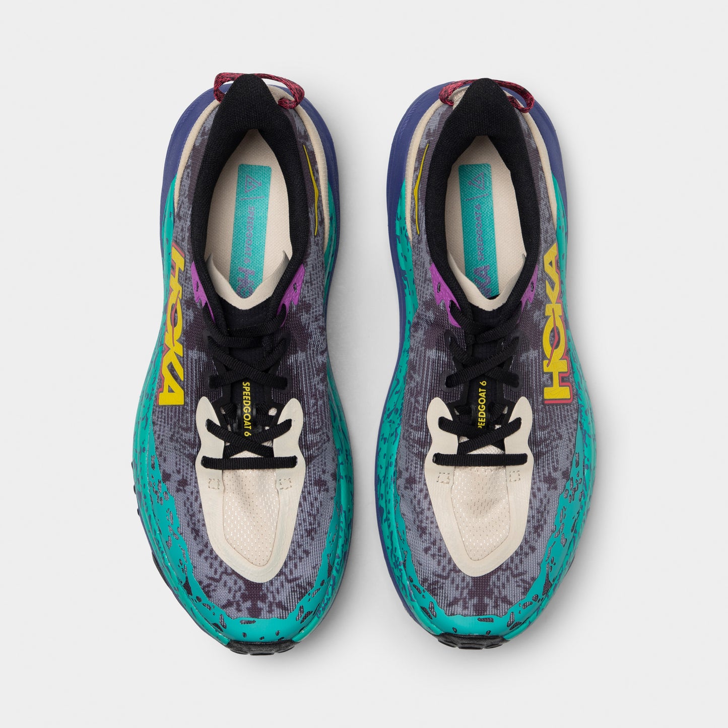 Hoka Speedgoat 6 Grey / Purple - Yellow