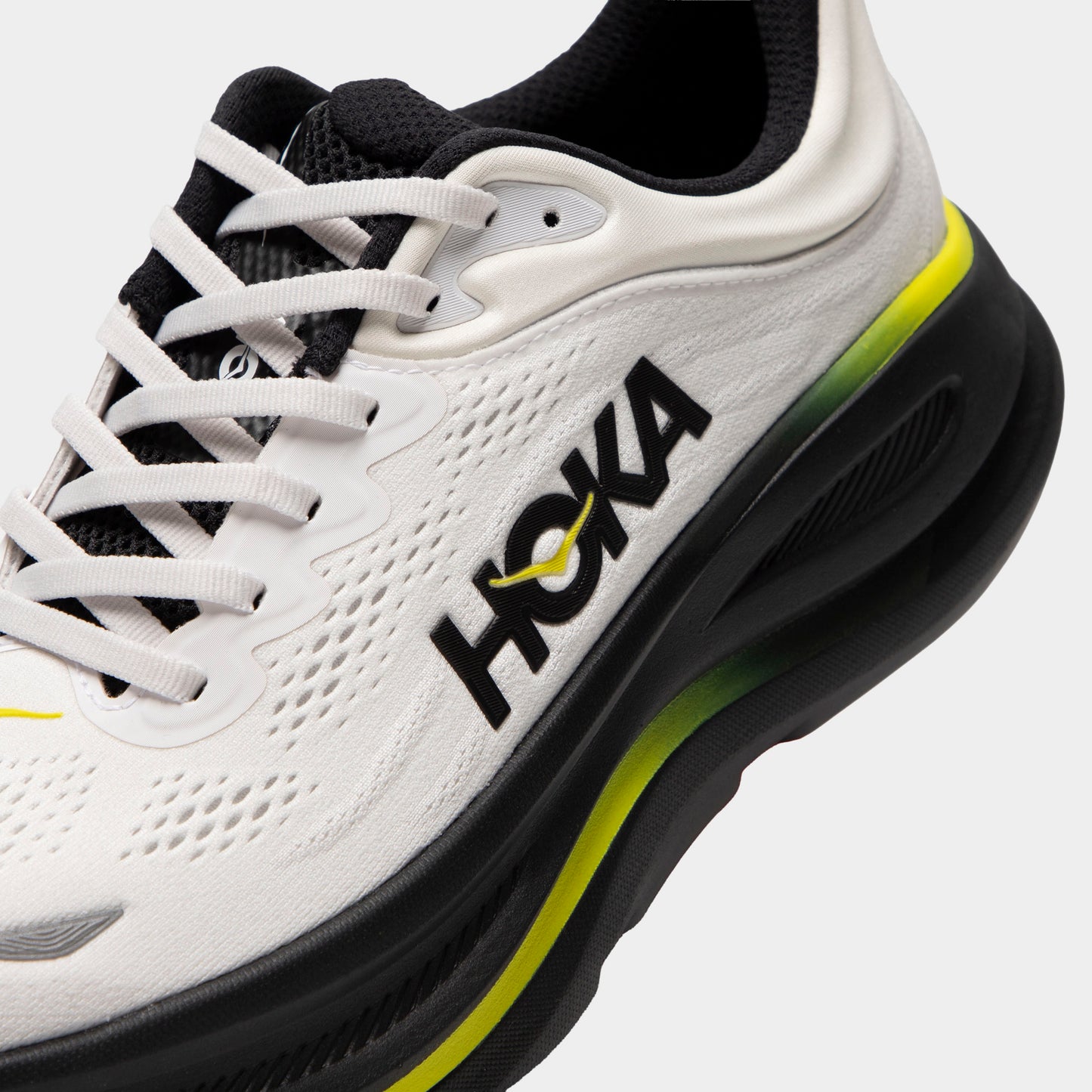 Hoka Bondi 9 Blanc / Agrume