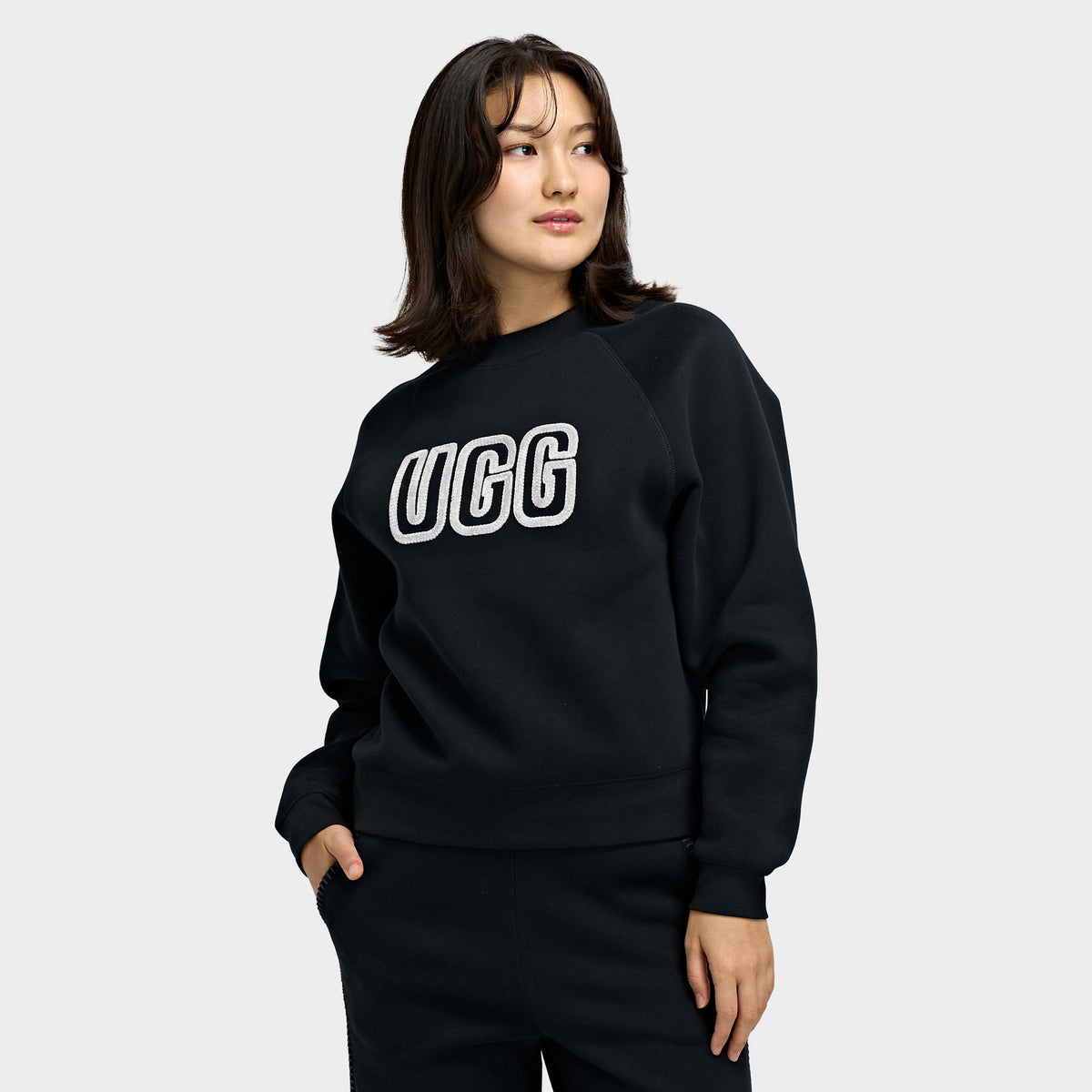Haut ras du cou UGG avec logo / Noir