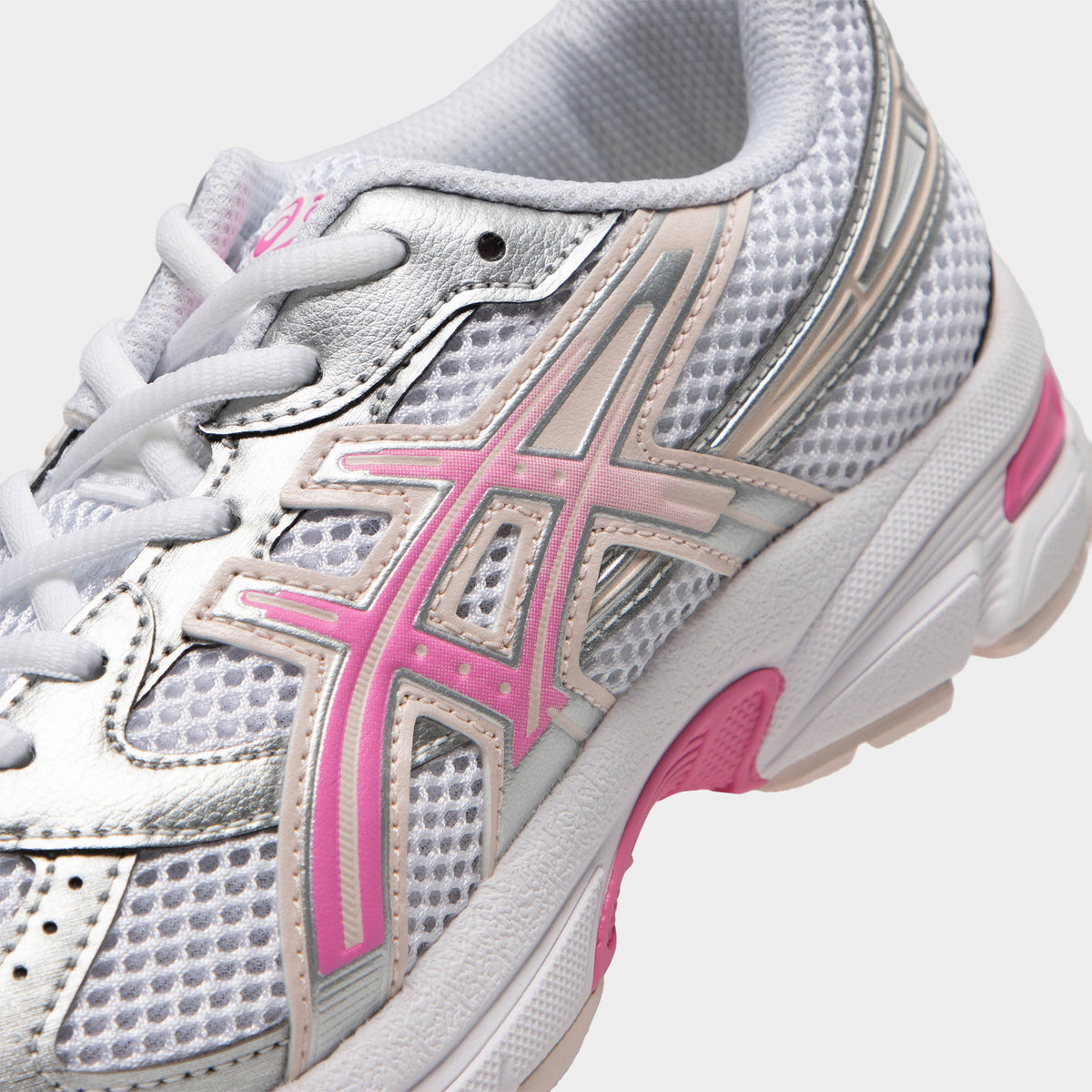 ASICS Juniors' GEL-1130 White / Dragonfruit