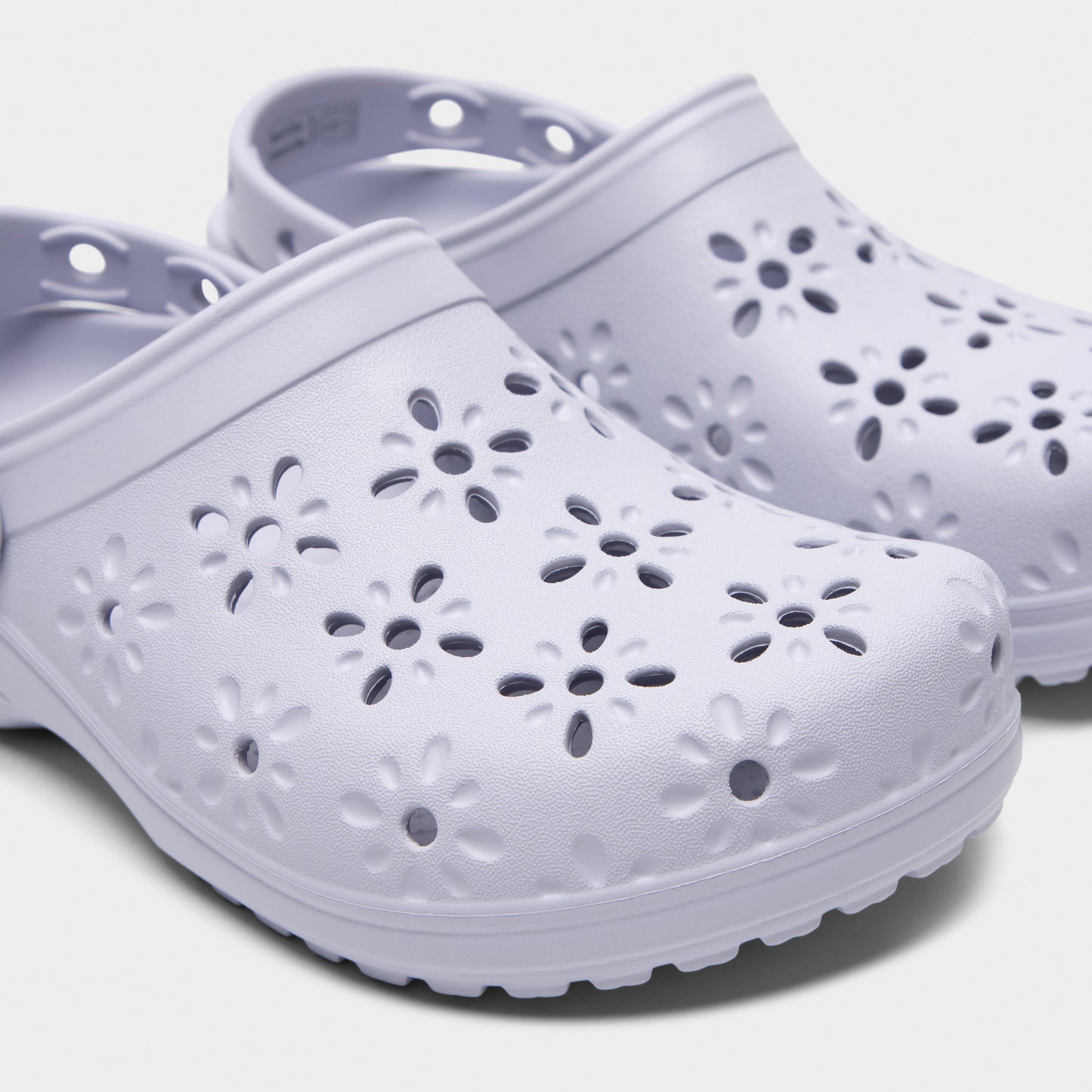 Crocs Women's Classic Floral Cut Out Clog / Purple Moon