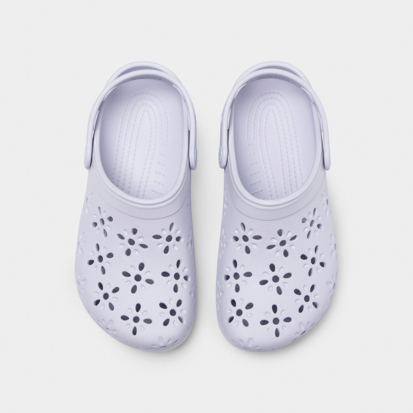 Crocs Women's Classic Floral Cut Out Clog / Purple Moon