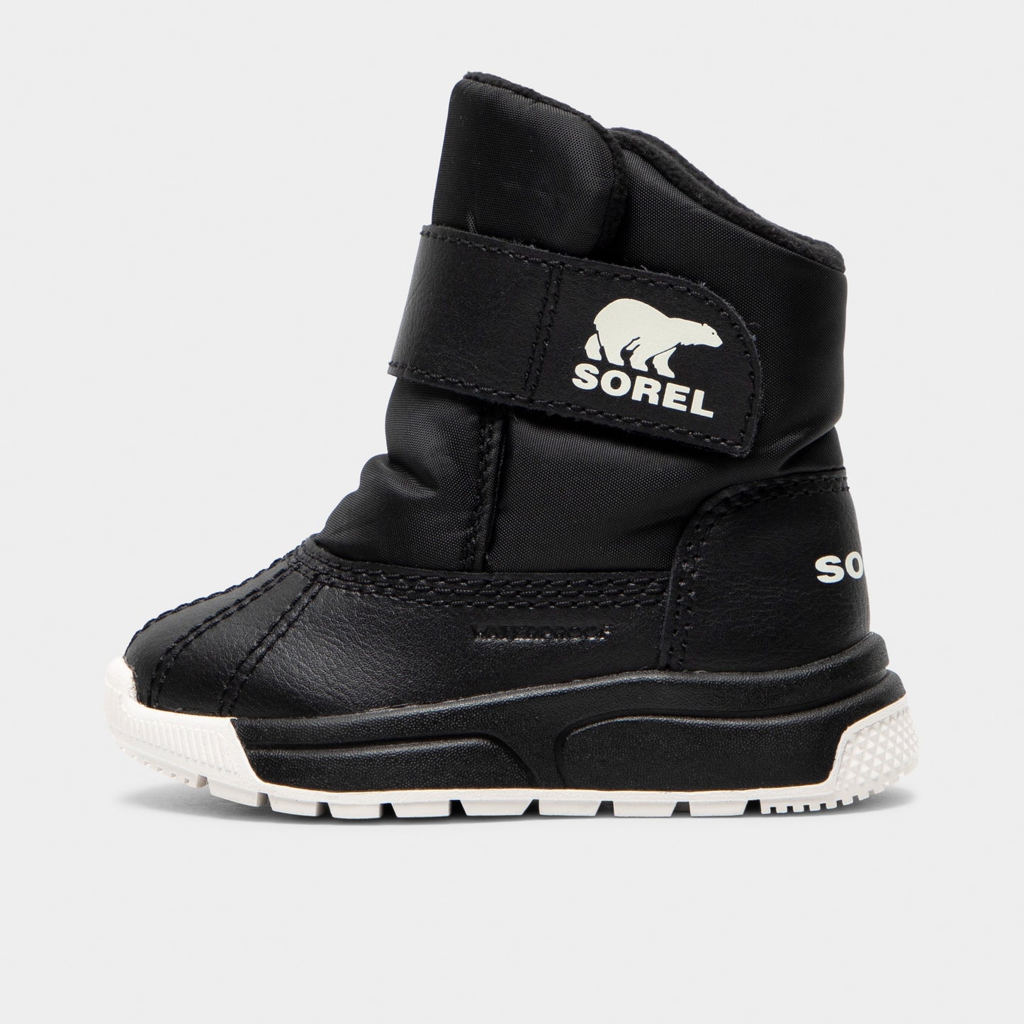 Sorel Toddlers' Whitney 3 Strap Mid Waterproof Boots Black / Sea Salt