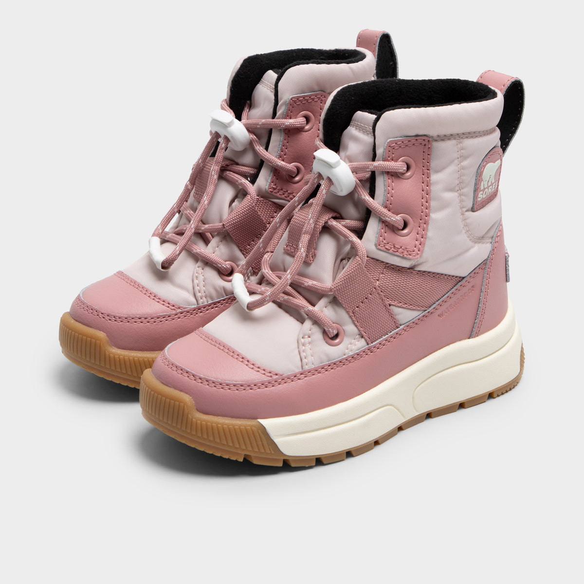 Sorel Enfants Whitney III Mid imperméable Rose Sel / Rose Gomme