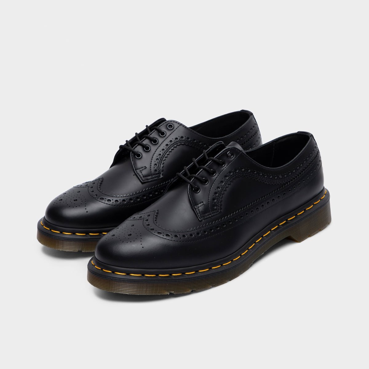 Dr martens 3989 cheap black stacked brogues