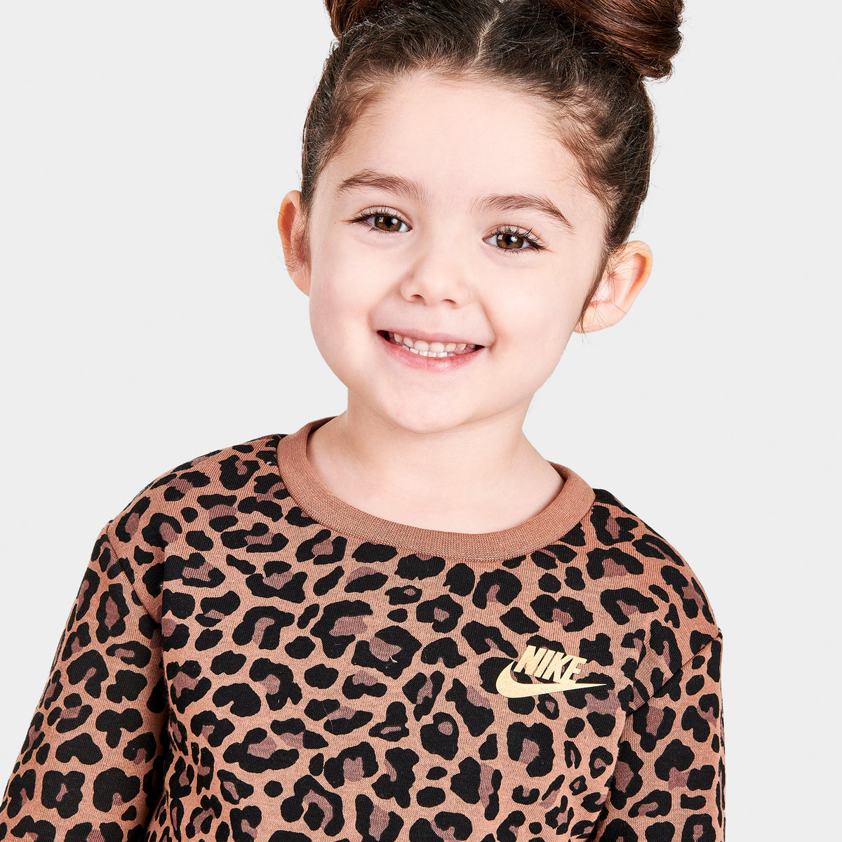 Nike Infant Girls Leopard Sweatshirt and Leggings Set Black