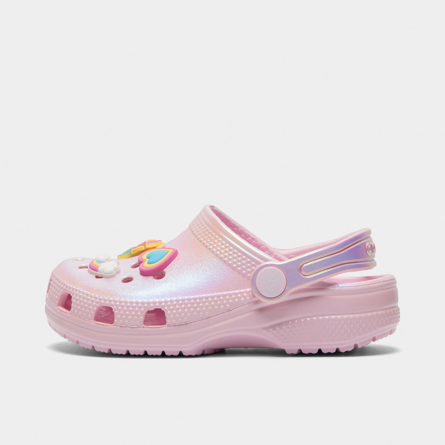 Crocs Children's Classic Unicorn Iridescent Shimmer Clog / Pink Milk