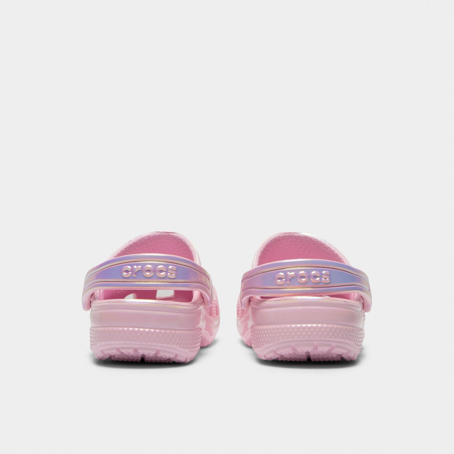 Crocs Children's Classic Unicorn Iridescent Shimmer Clog / Pink Milk
