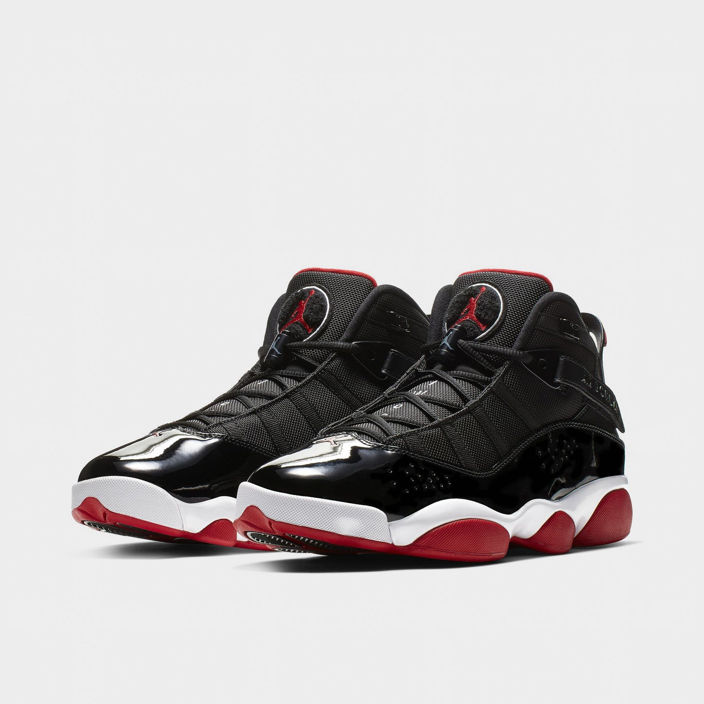 Jordan 6 Rings Noir / Rouge Varsity - Blanc