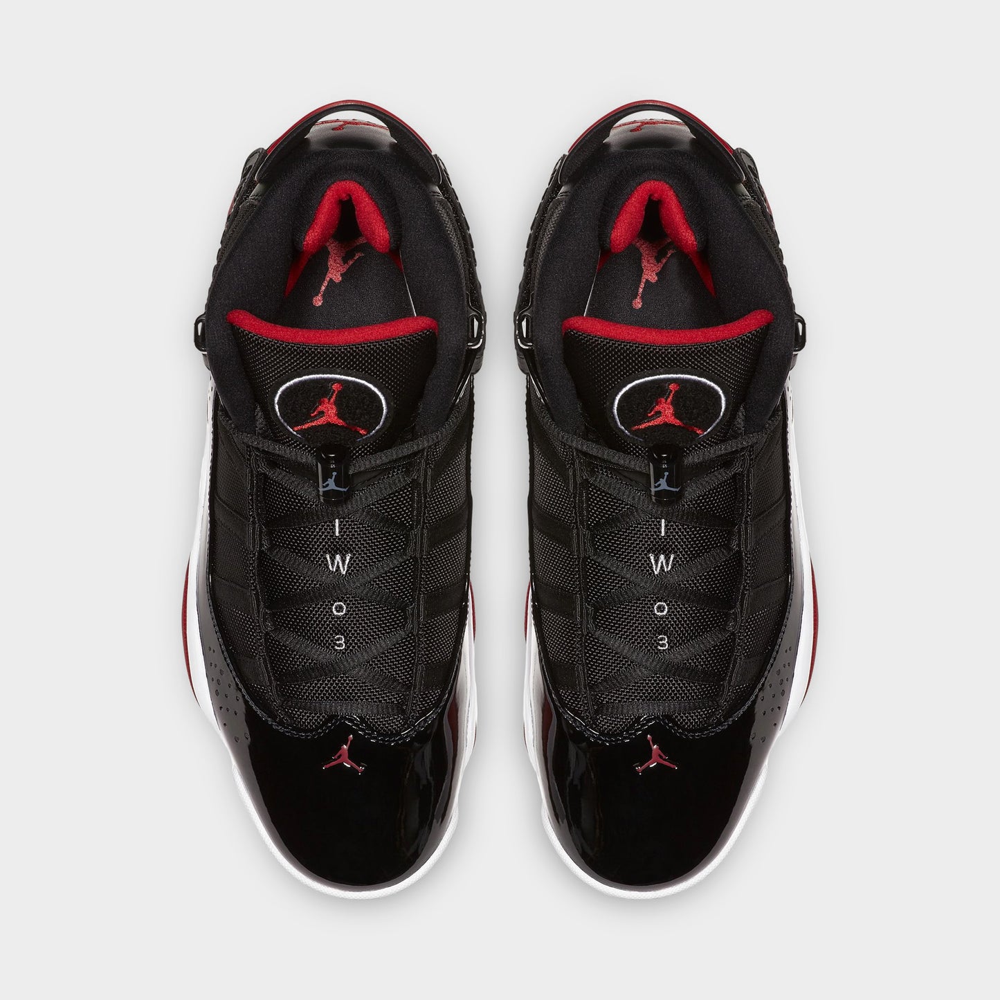 Jordan 6 Rings Noir / Rouge Varsity - Blanc