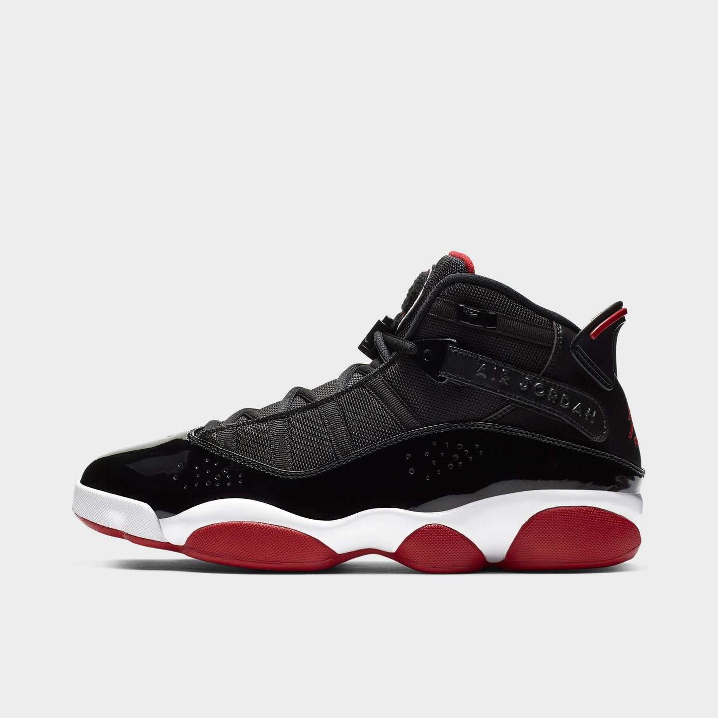 Jordan 6 Rings Noir / Rouge Varsity - Blanc
