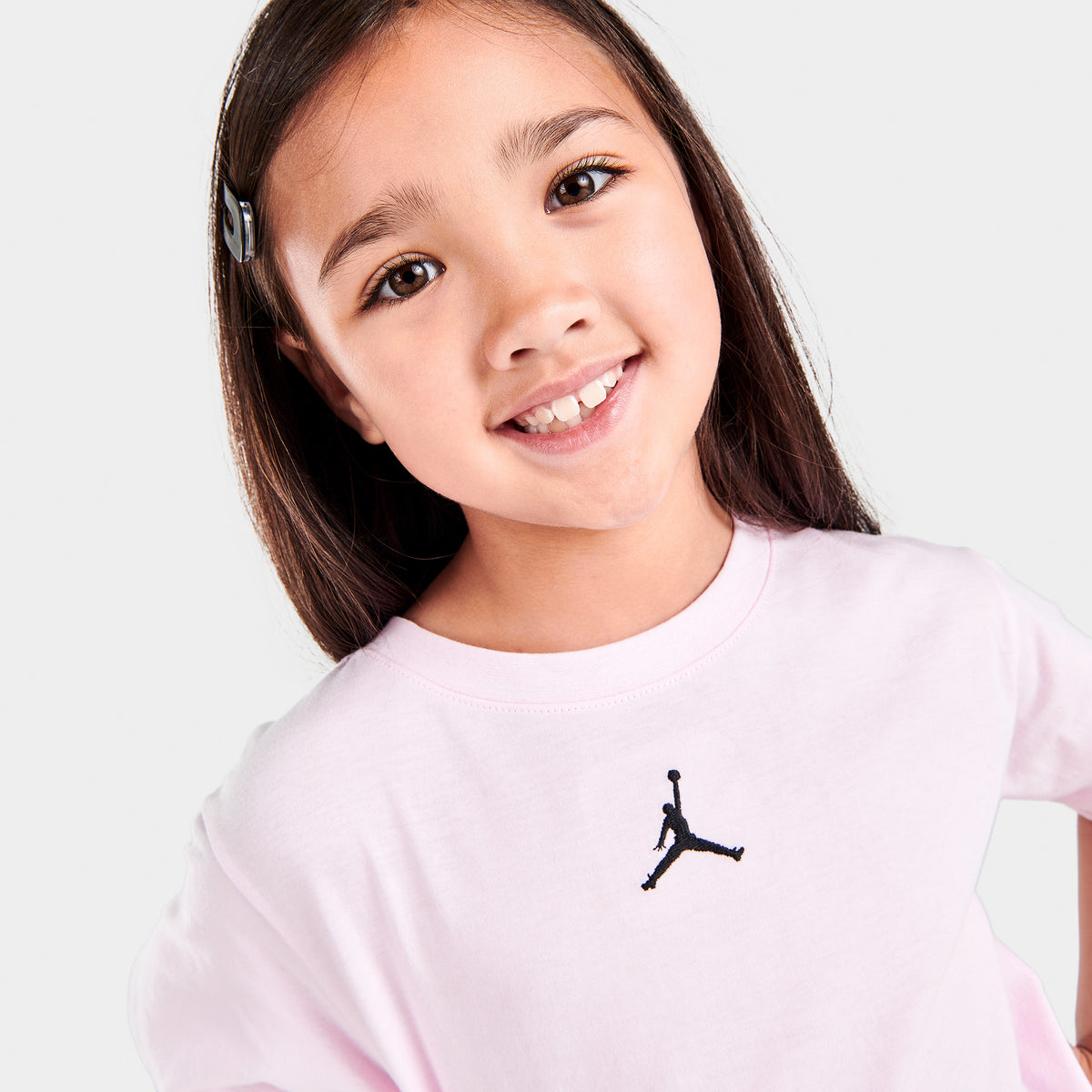 Jordan Child Girls Essential Shorts and T shirt Set Pink Foam