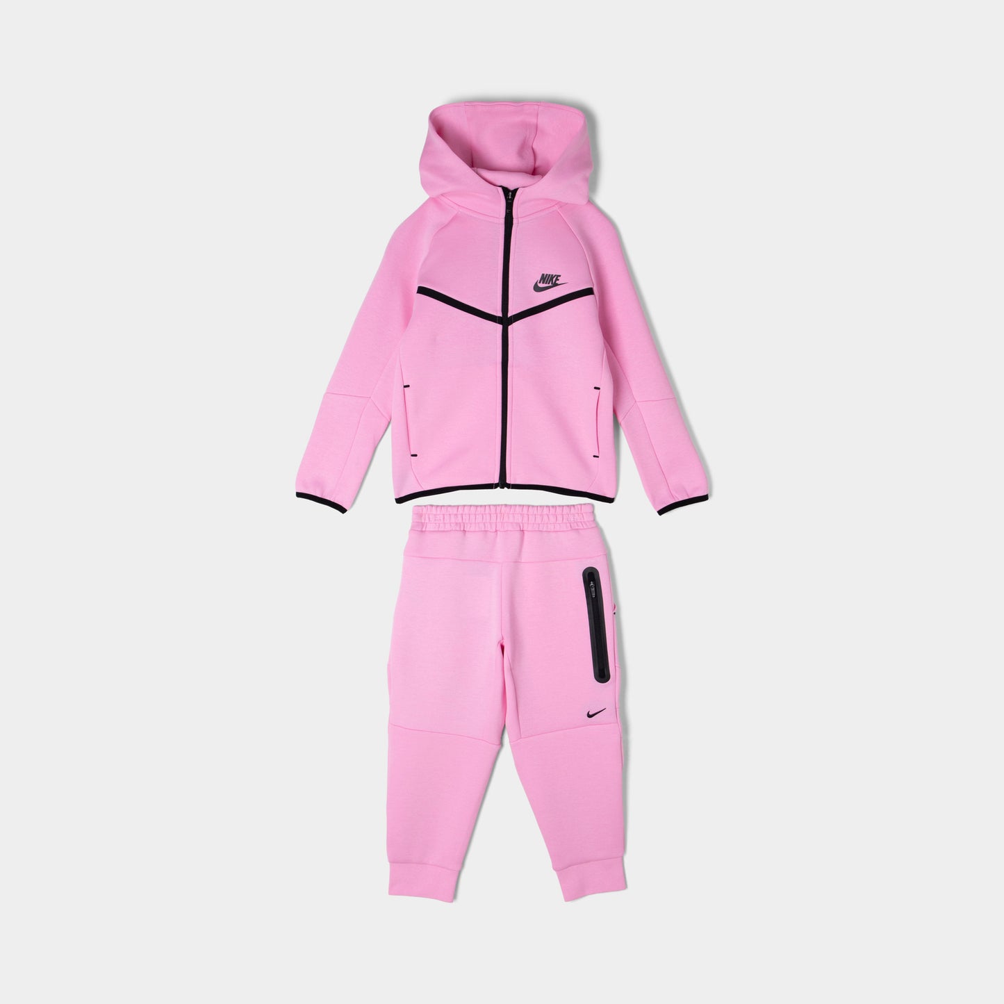 Nike Sportswear Children's Tech Fleece Full-Zip Hoodie Set / Pink Rose
