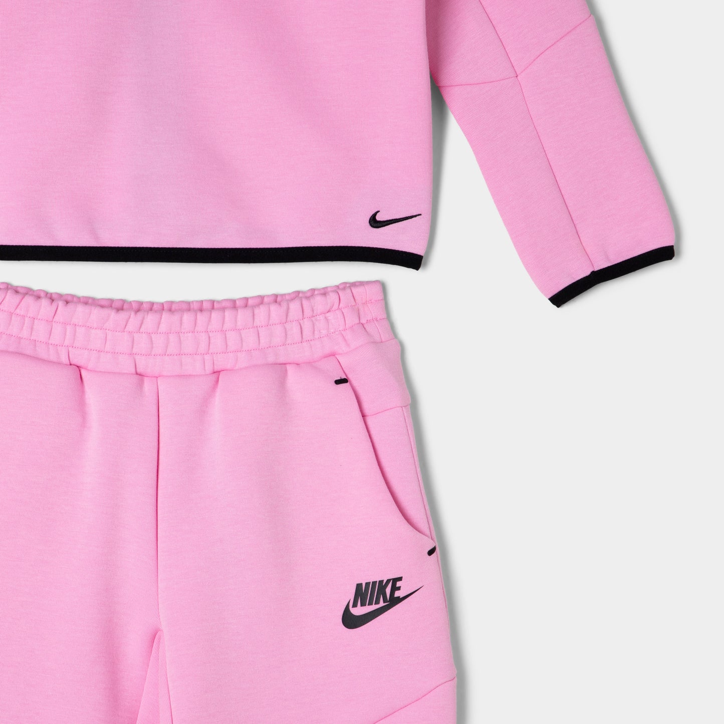 Nike Sportswear Children's Tech Fleece Full-Zip Hoodie Set / Pink Rose