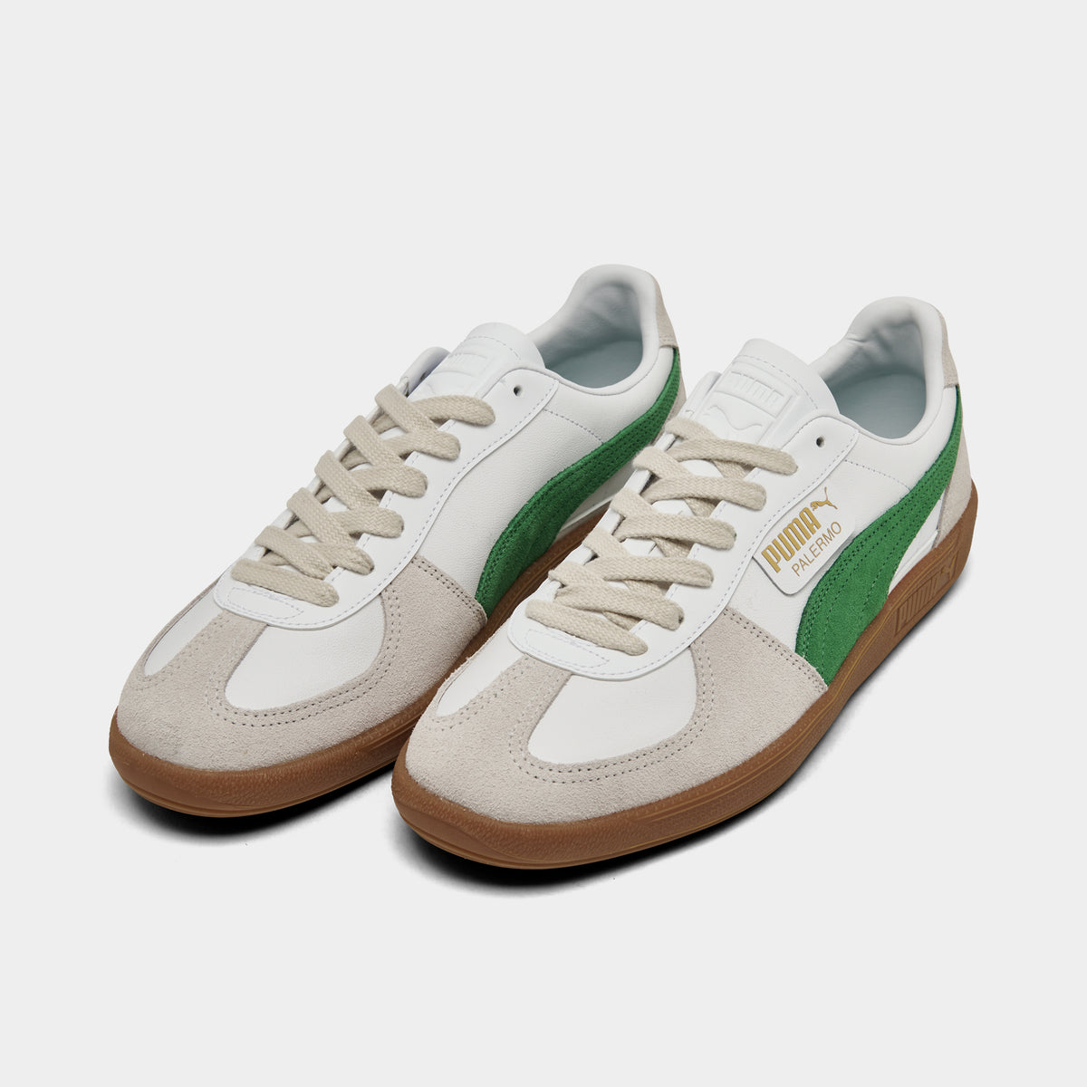 Puma Palermo Leather White Green JD Sports