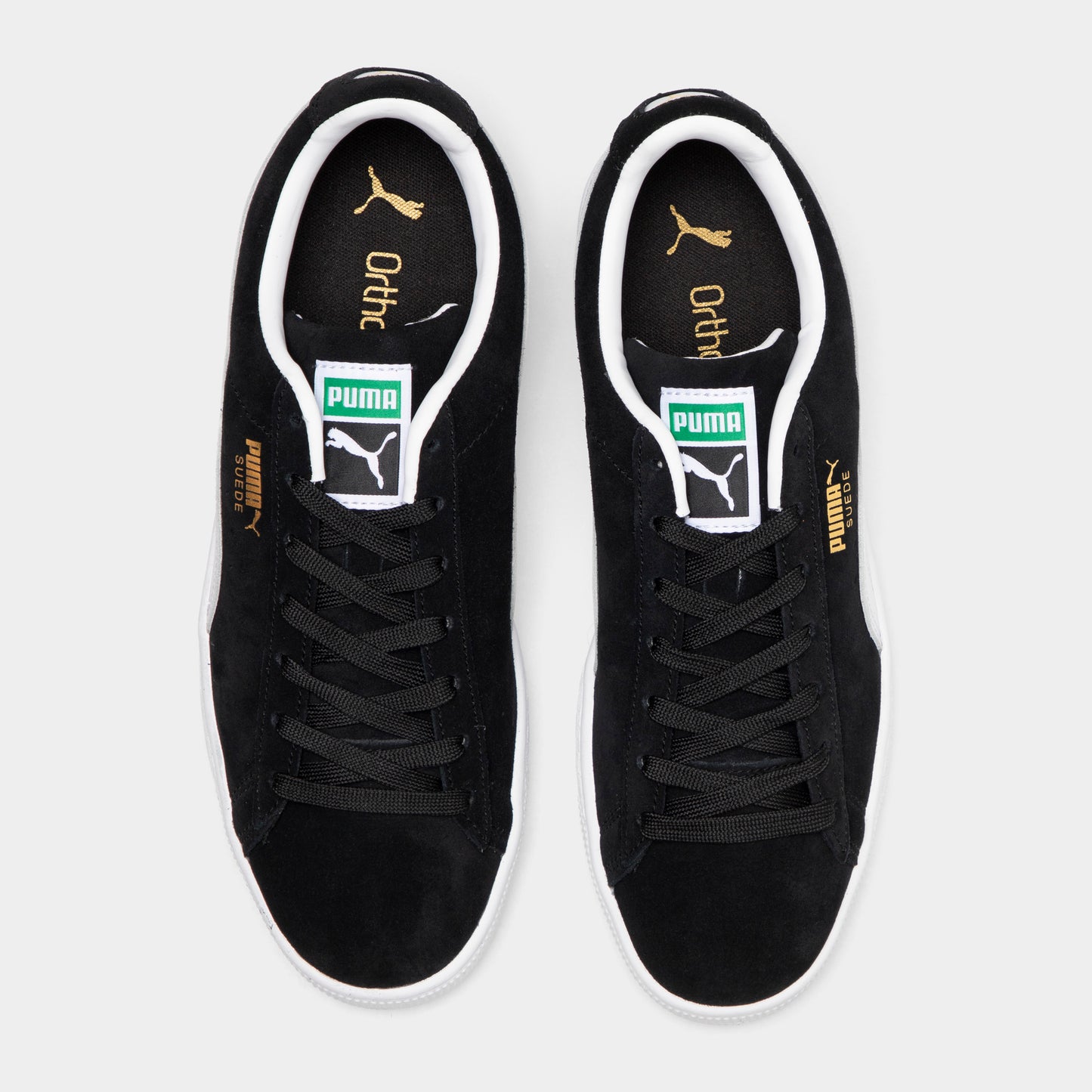 Puma Classique en suède Noir / Blanc