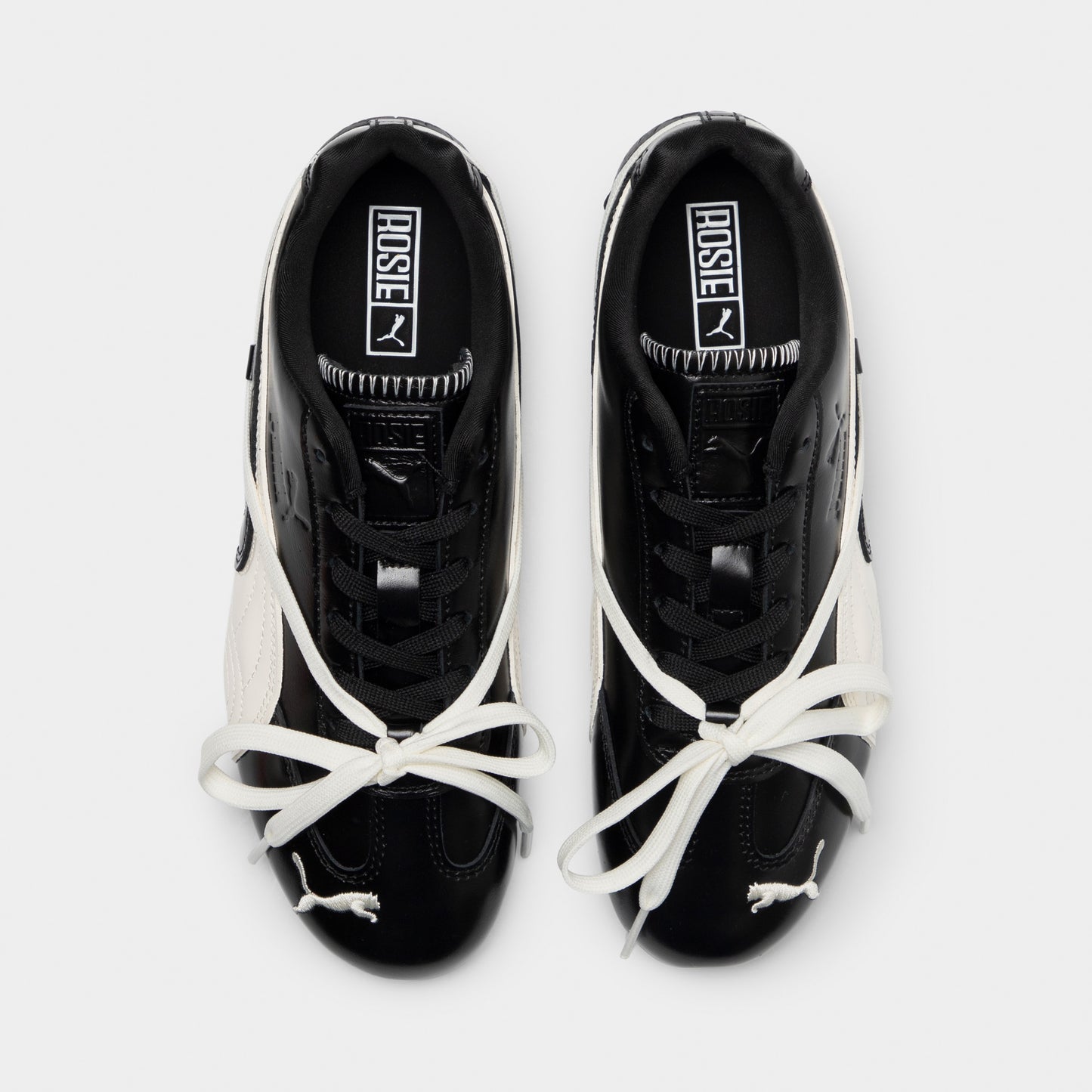 PUMA x Rosé Speedcat Cuir Noir / Blanc Chaud