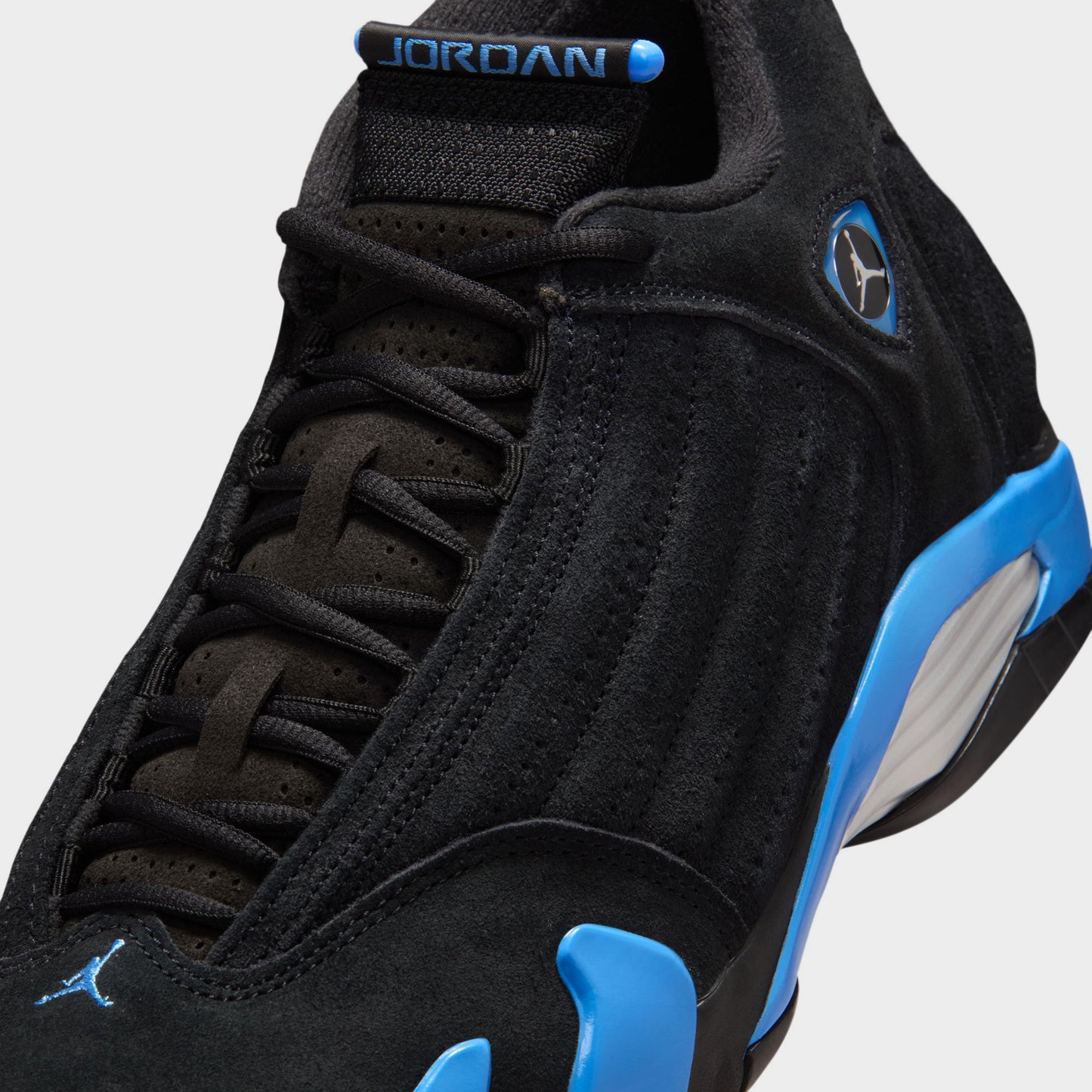 Jordan 14 Retro Black / White - University Blue