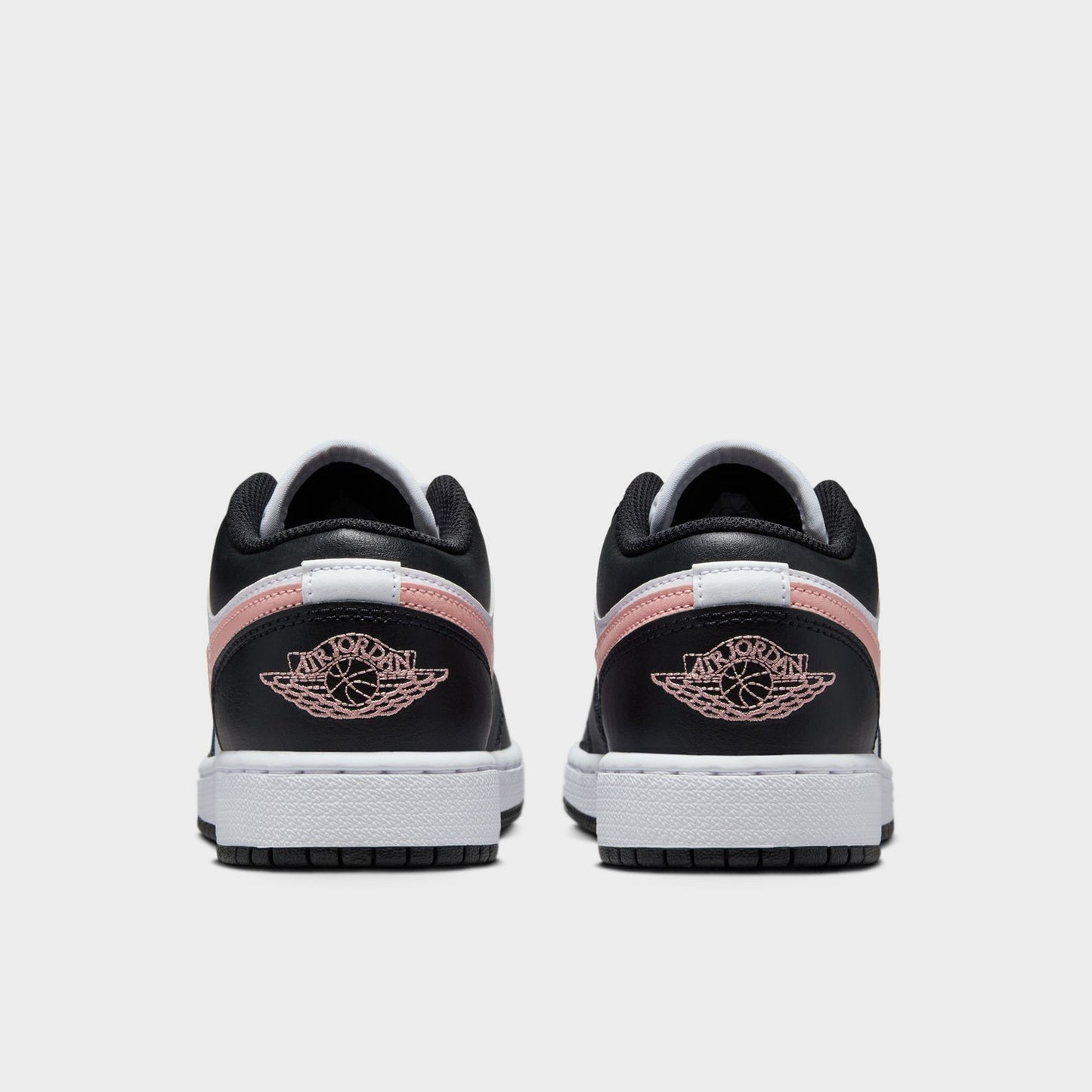 Jordan 1 Low GS White / Rust Pink - Black