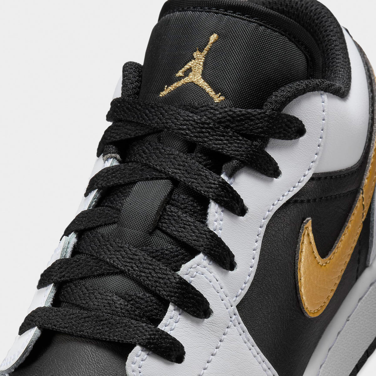 Jordan 1 Low GS White Metallic Gold Black JD Sports
